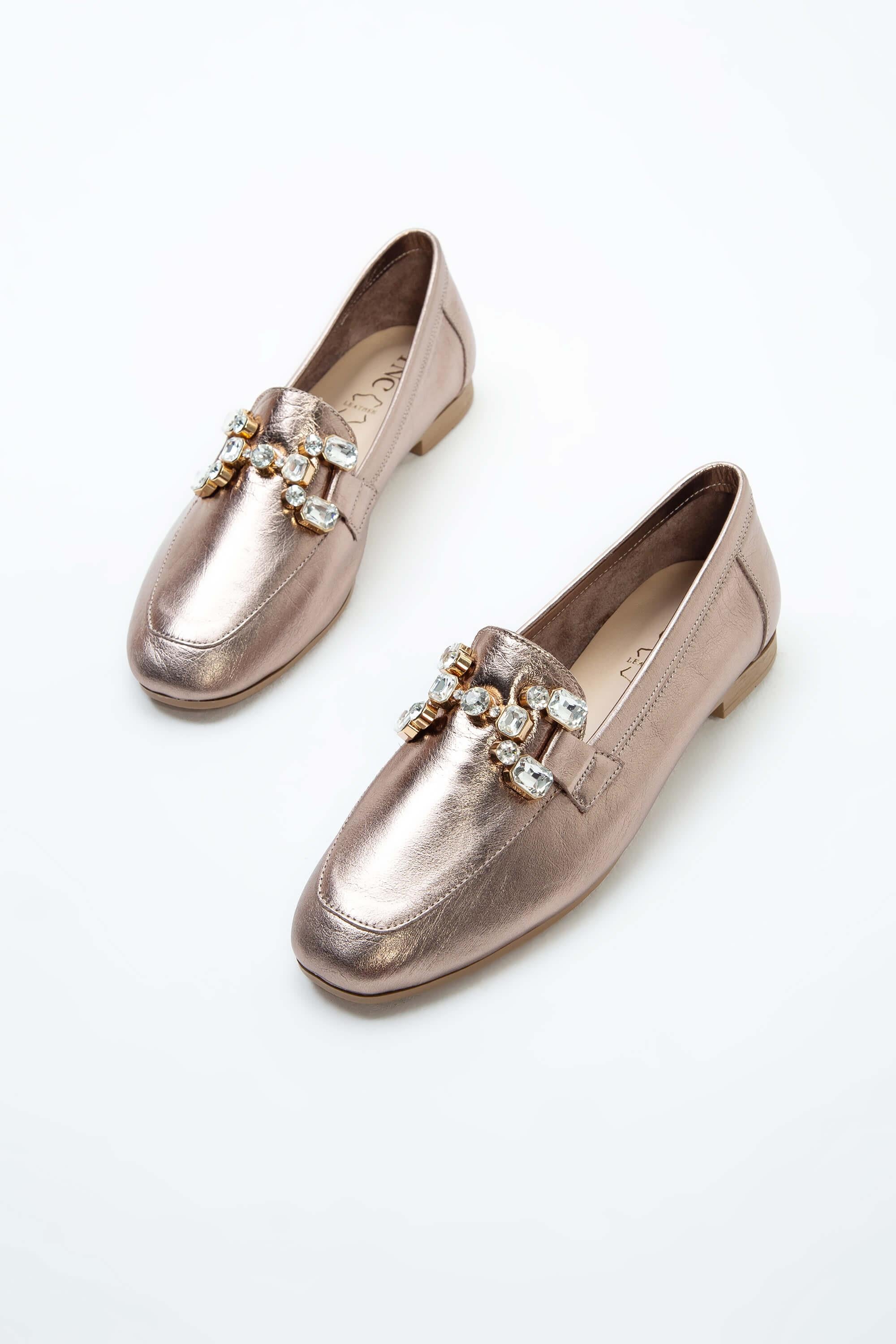 Tamer Tanca Yeşil Tamer Tanca Hakiki Kadın Deri Loafer Ayakkabı