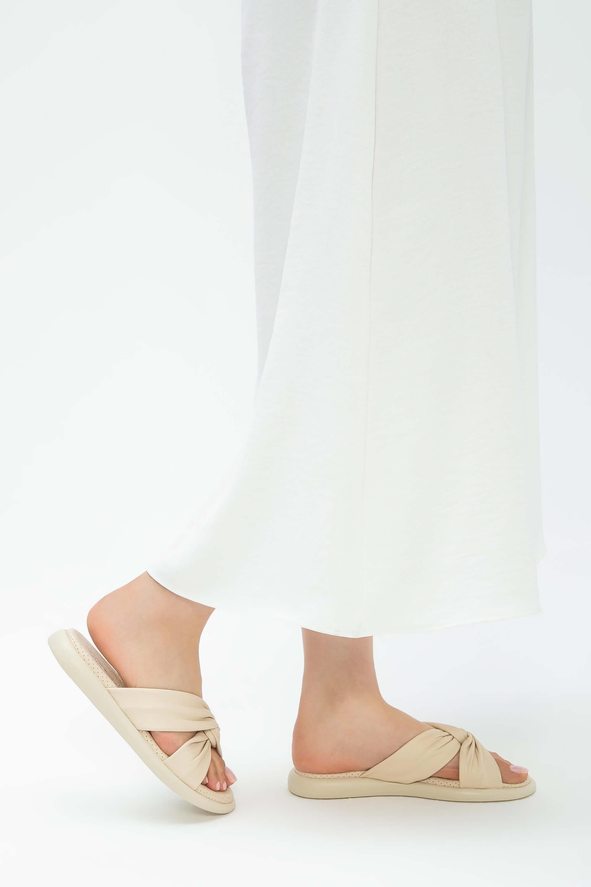 Tamer Tanca Yeşil Tamer Tanca Hakiki Kadın Deri Düz Terlik