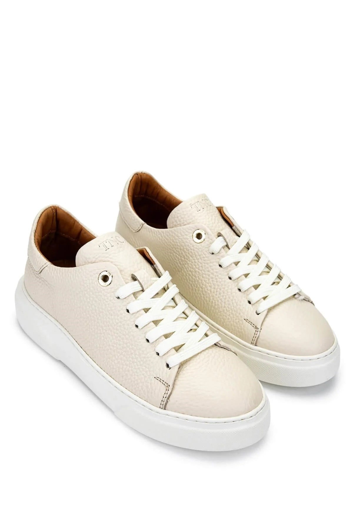 Tamer Tanca Lacivert Tamer Tanca Hakiki Kadın Deri Sneakers Spor Ayakkabı