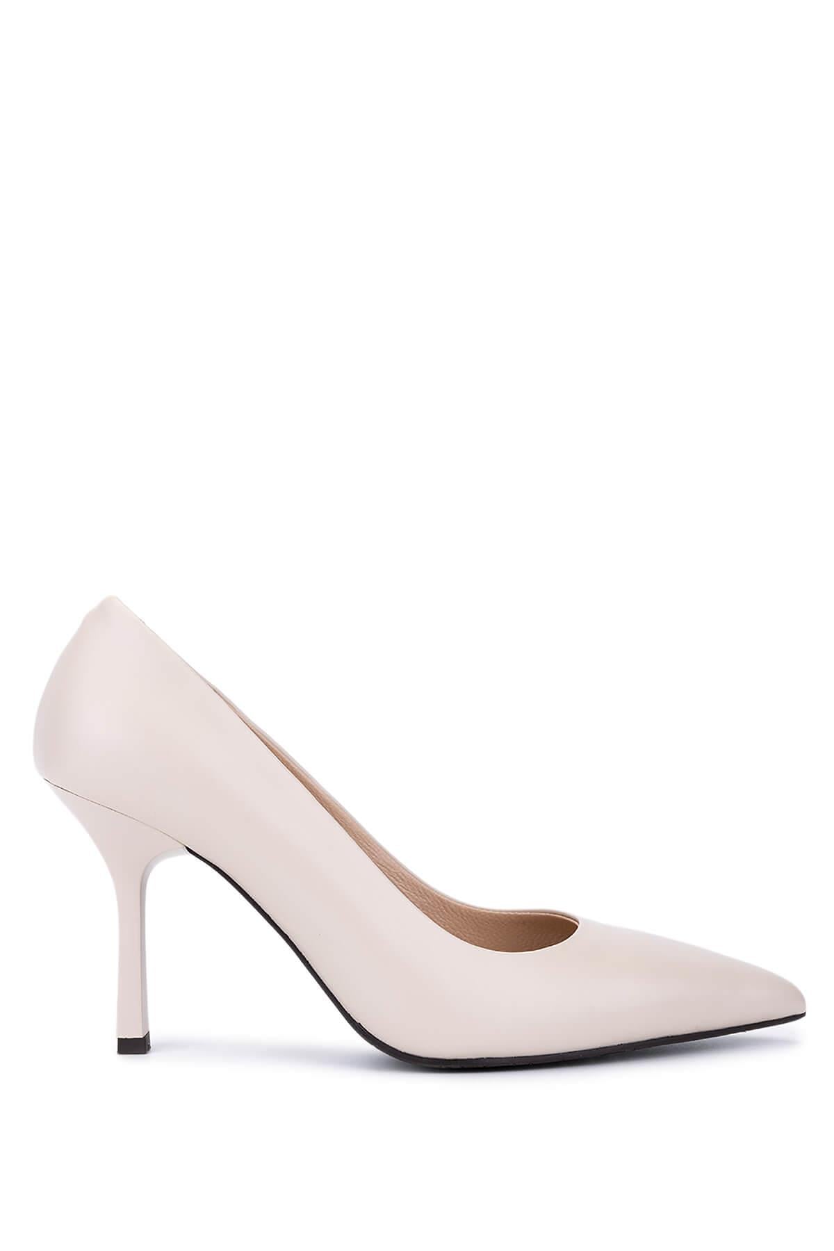 Tamer Tanca Siyah Kırışık Rugan Tamer Tanca Hakiki Deri Kadın Topuklu Ayakkabı