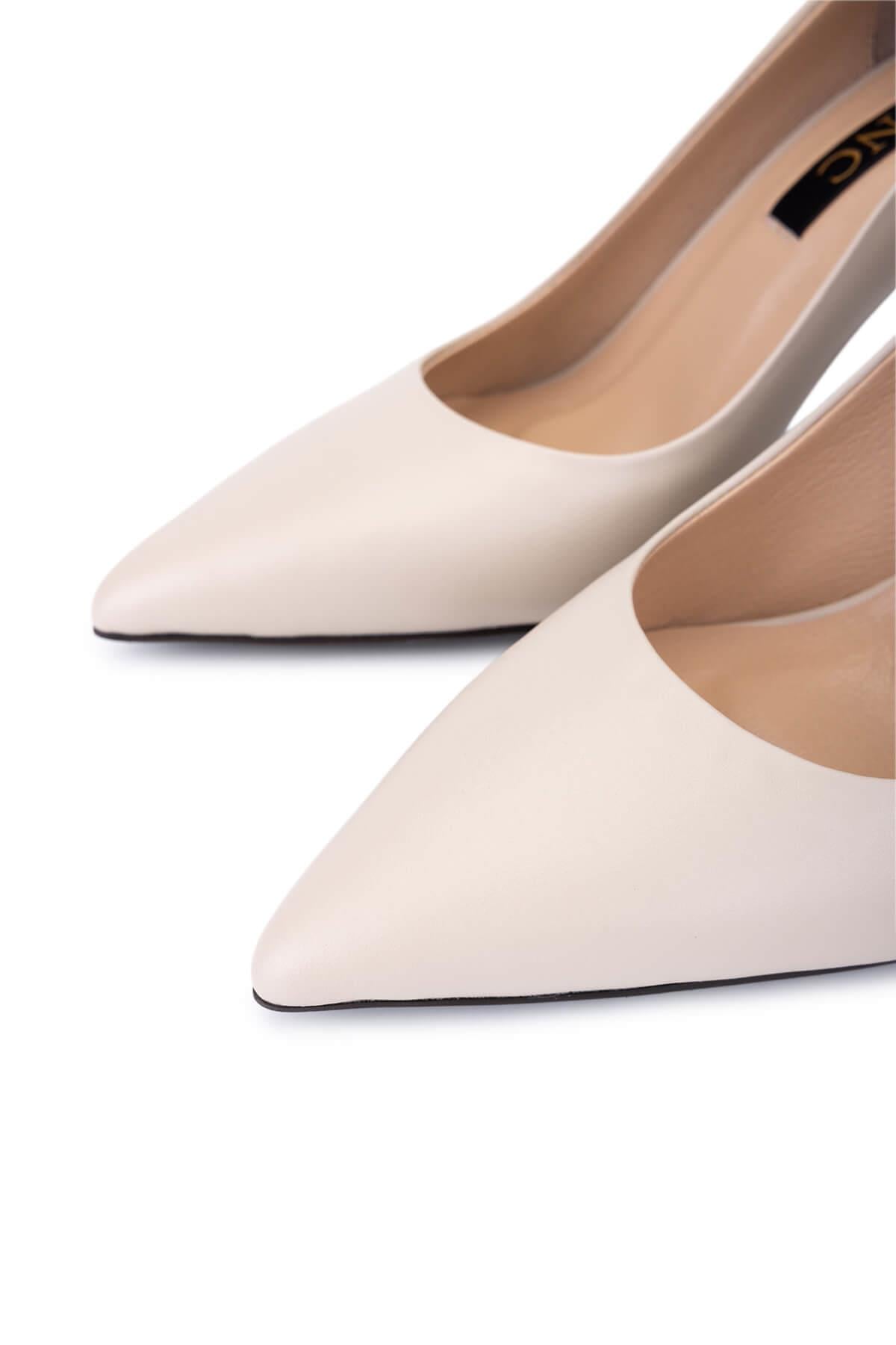 Tamer Tanca Siyah Kırışık Rugan Tamer Tanca Hakiki Deri Kadın Topuklu Ayakkabı