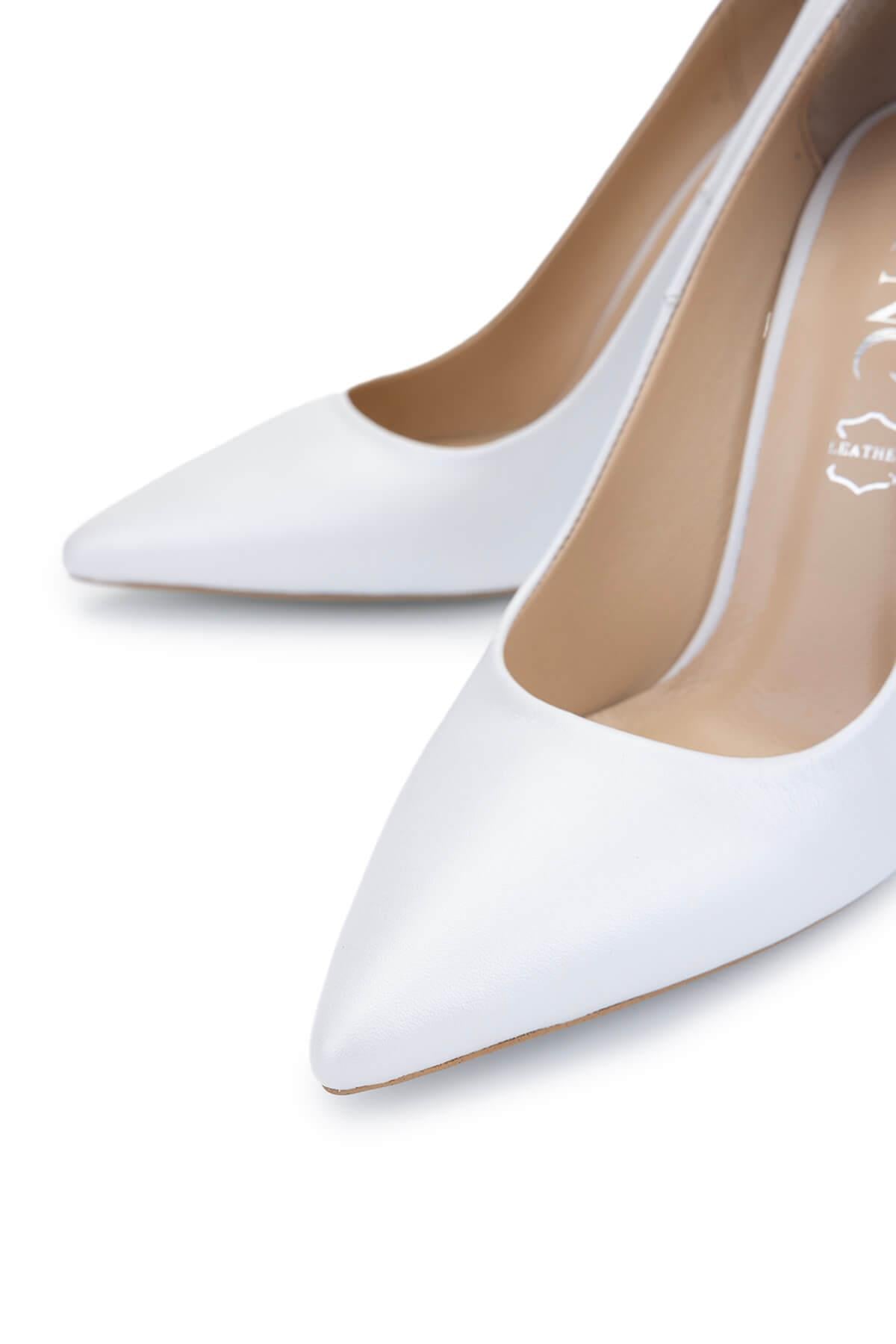 Tamer Tanca Siyah Rugan Tamer Tanca Hakiki Deri Kadın Topuklu Ayakkabı