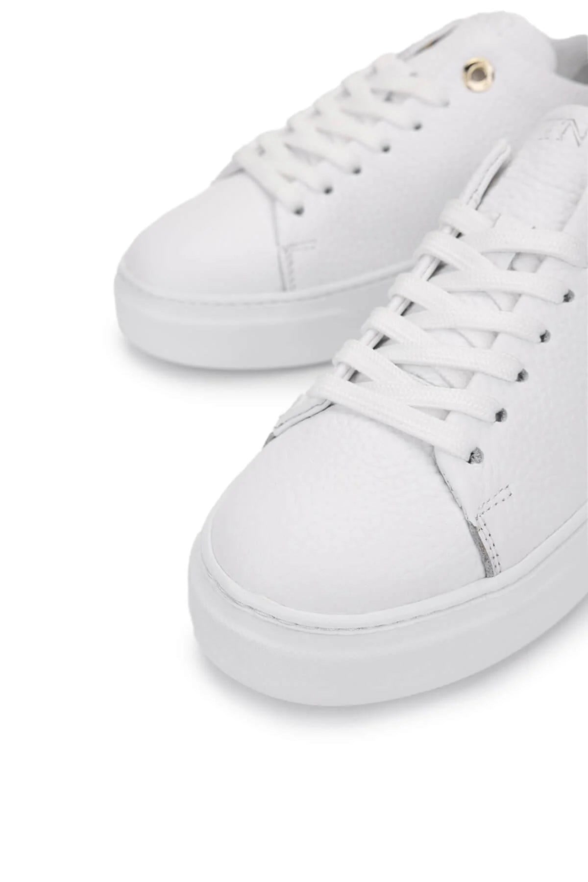 Tamer Tanca Lacivert Tamer Tanca Hakiki Kadın Deri Sneakers Spor Ayakkabı