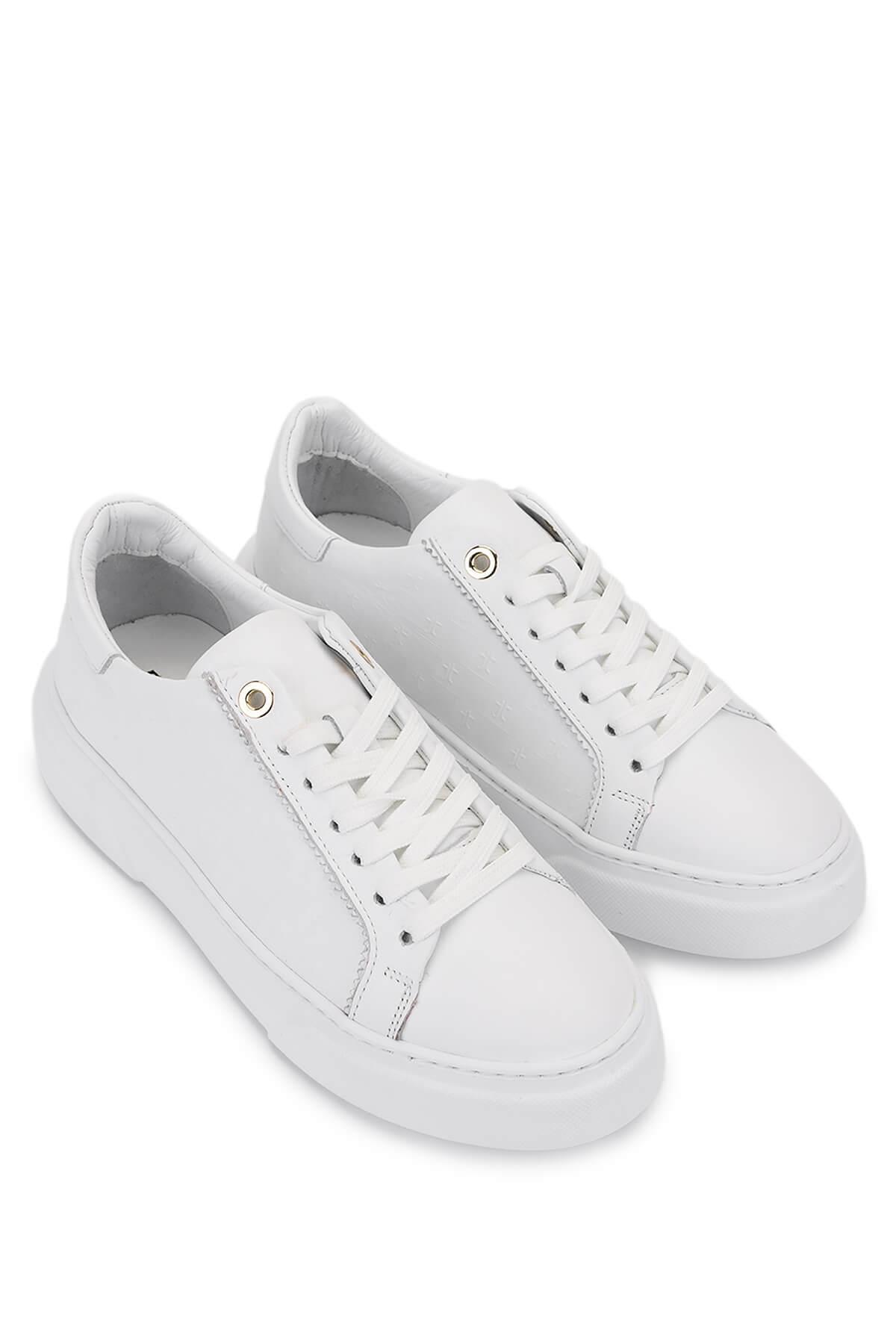 Tamer Tanca Taba Tamer Tanca Hakiki Kadın Deri Sneakers Spor Ayakkabı