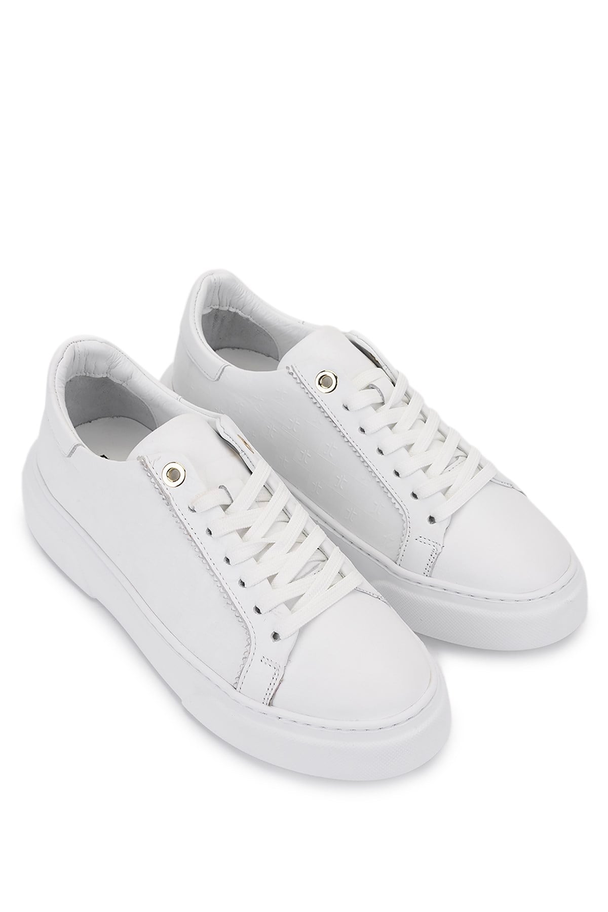 Tamer Tanca Lacivert Tamer Tanca Hakiki Kadın Deri Sneakers Spor Ayakkabı