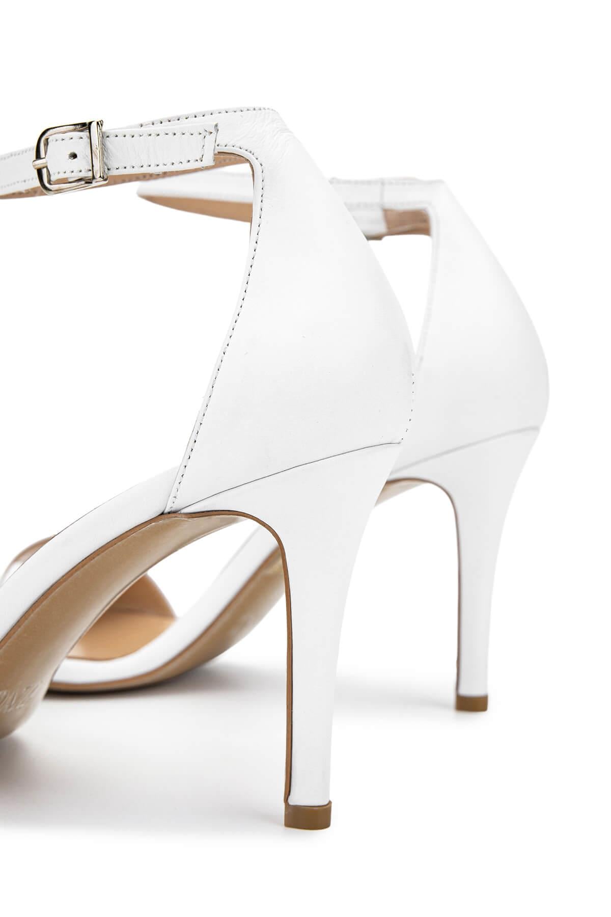 Tamer Tanca Vizon Tamer Tanca Hakiki Kadın Deri Topuklu Ayakkabı