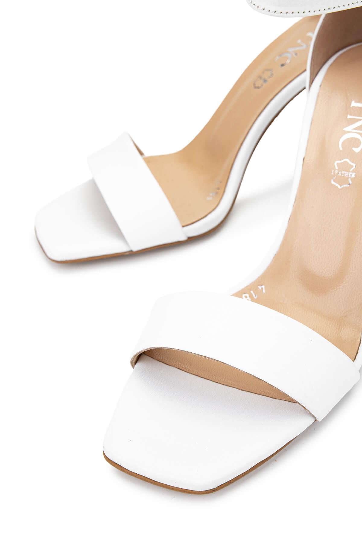 Tamer Tanca Vizon Tamer Tanca Hakiki Kadın Deri Topuklu Ayakkabı