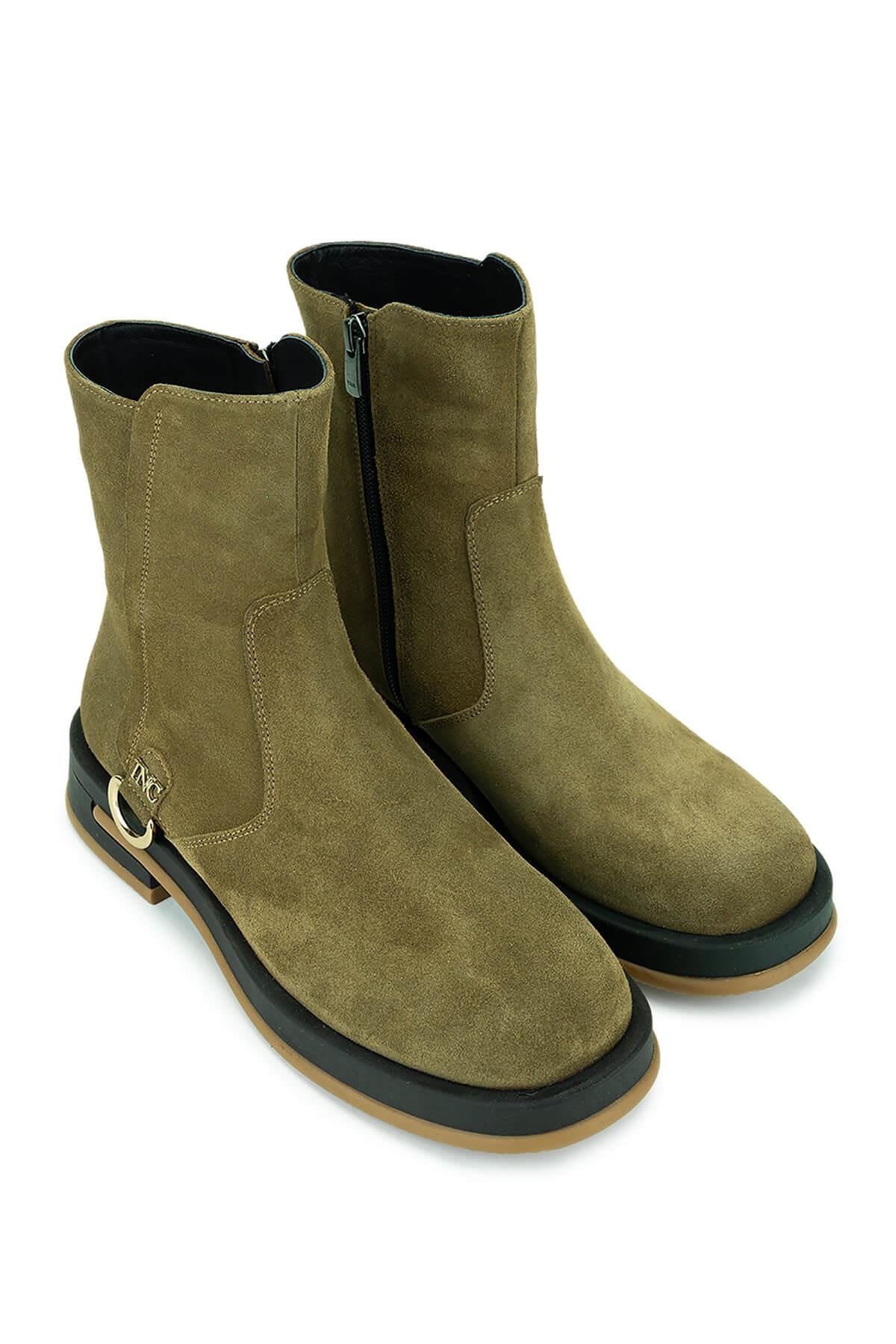 Tamer Tanca Siyah Süet Tamer Tanca Hakiki Deri Kadın Casual Bot