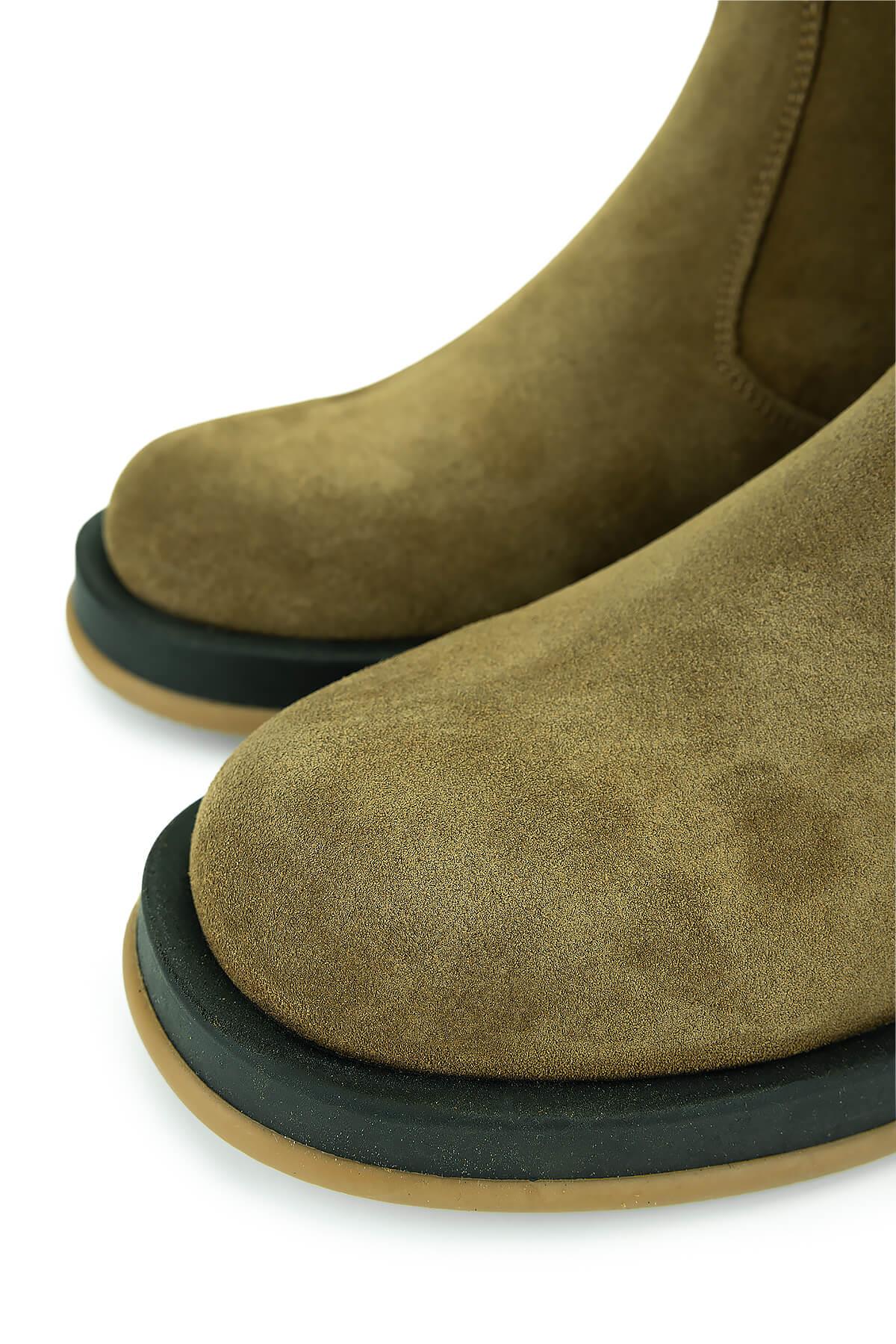 Tamer Tanca Siyah Süet Tamer Tanca Hakiki Deri Kadın Casual Bot