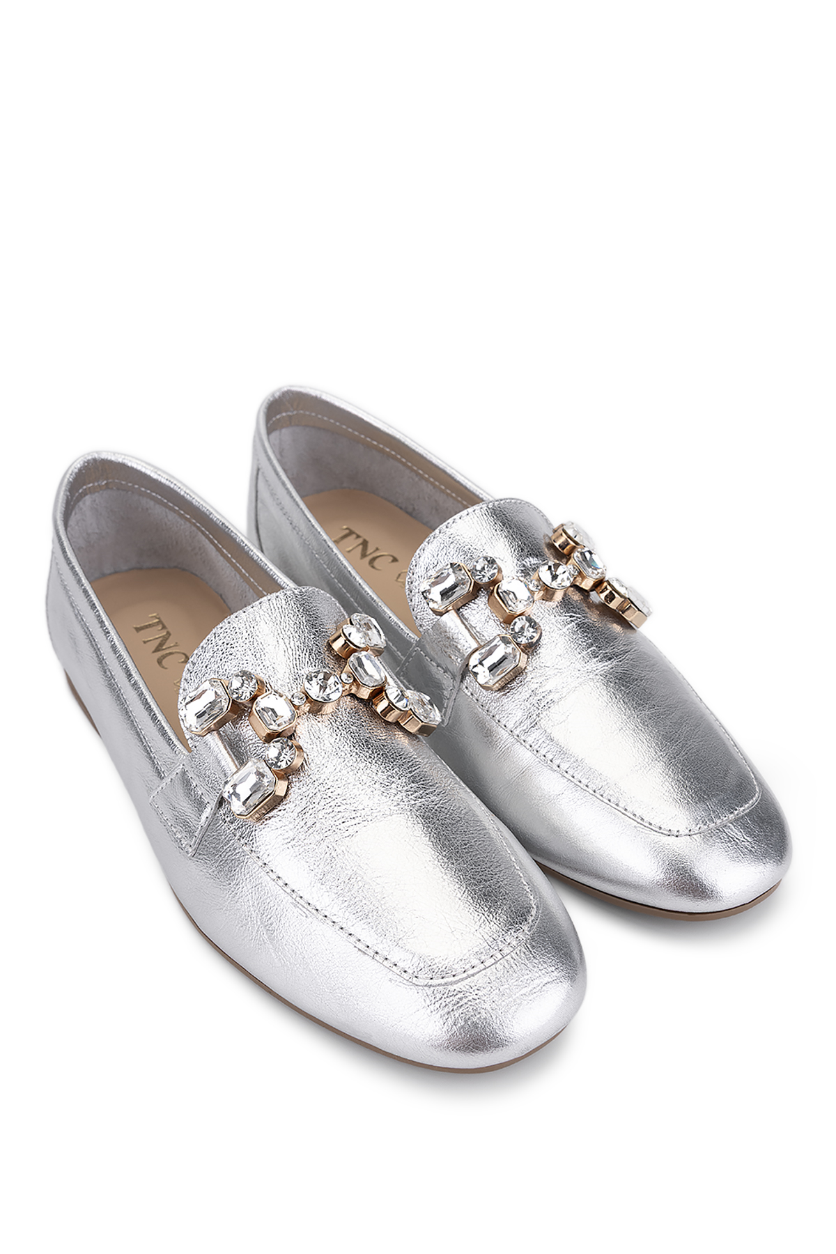 Tamer Tanca Yeşil Tamer Tanca Hakiki Kadın Deri Loafer Ayakkabı