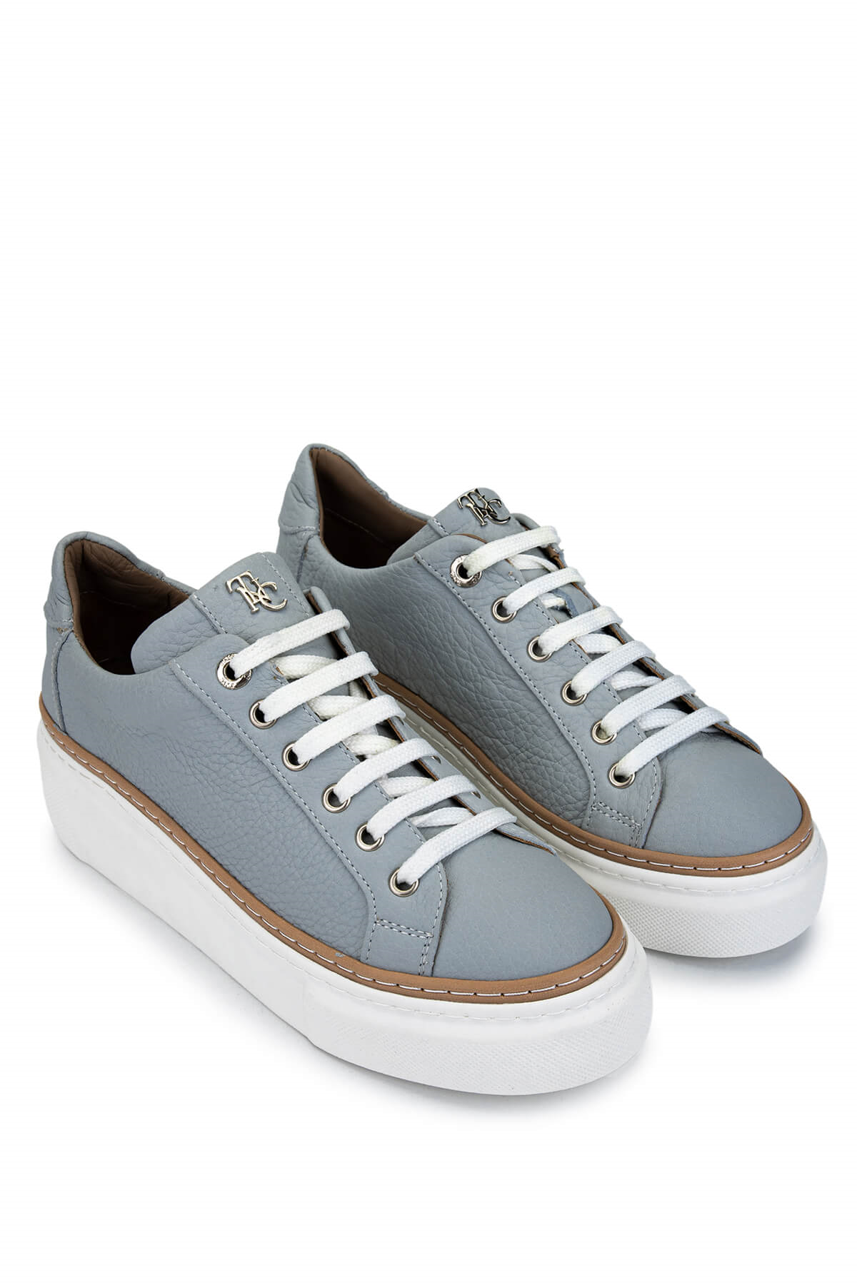 Tamer Tanca Siyah Floter Tamer Tanca Hakiki Kadın Deri Sneakers Spor Ayakkabı