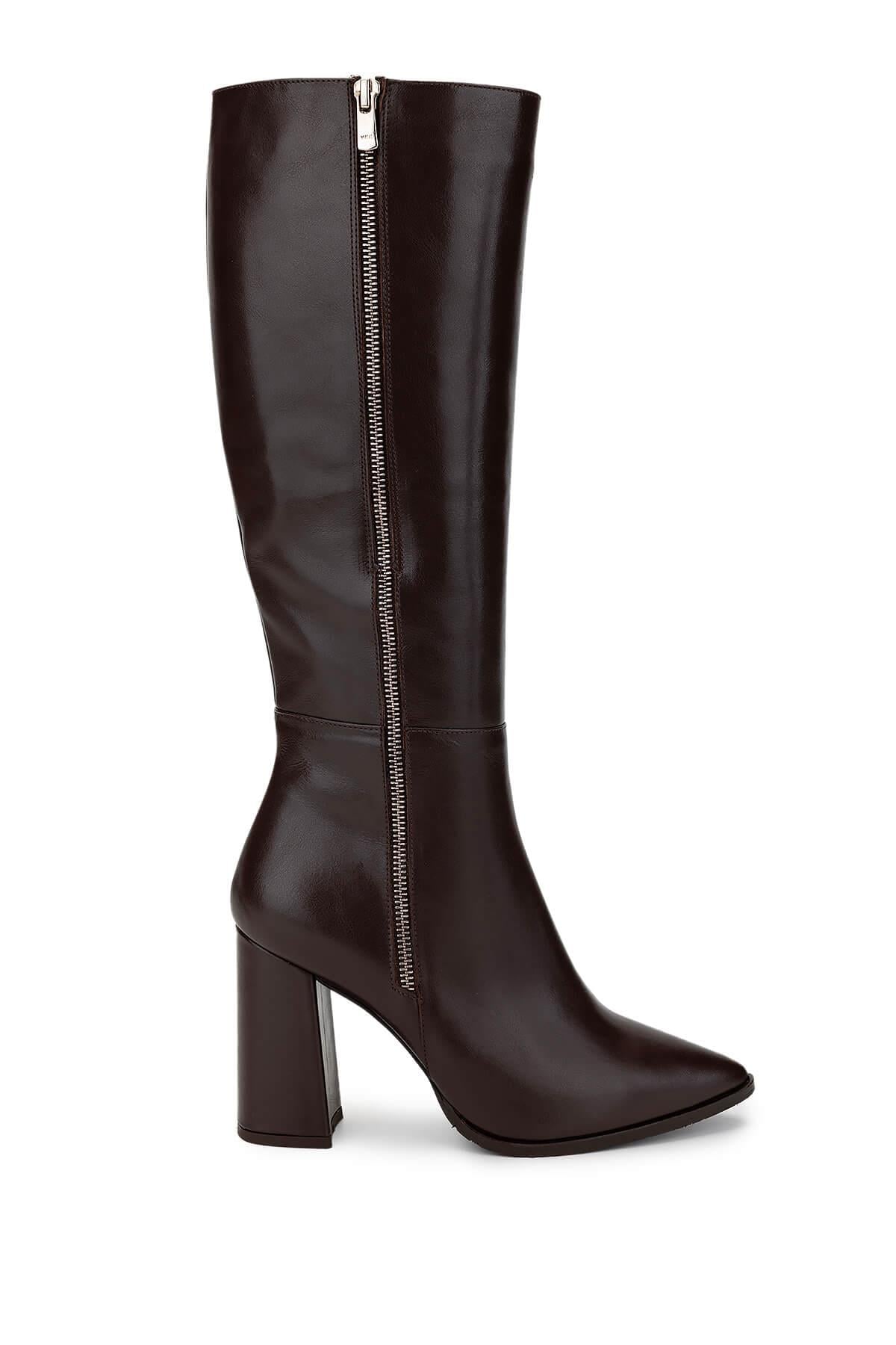 Tamer Tanca Fındık Tamer Tanca Hakiki Deri Kadın Klasik Çizme