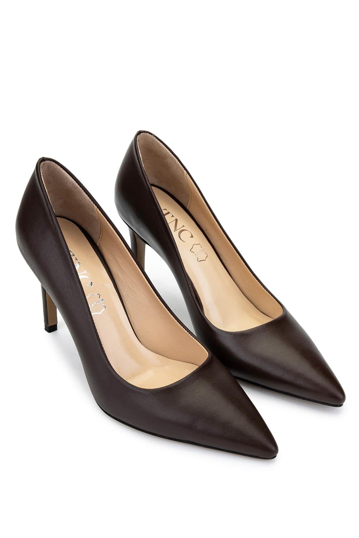 Tamer Tanca Kırmızı Tamer Tanca Hakiki Kadın Deri Topuklu Ayakkabı