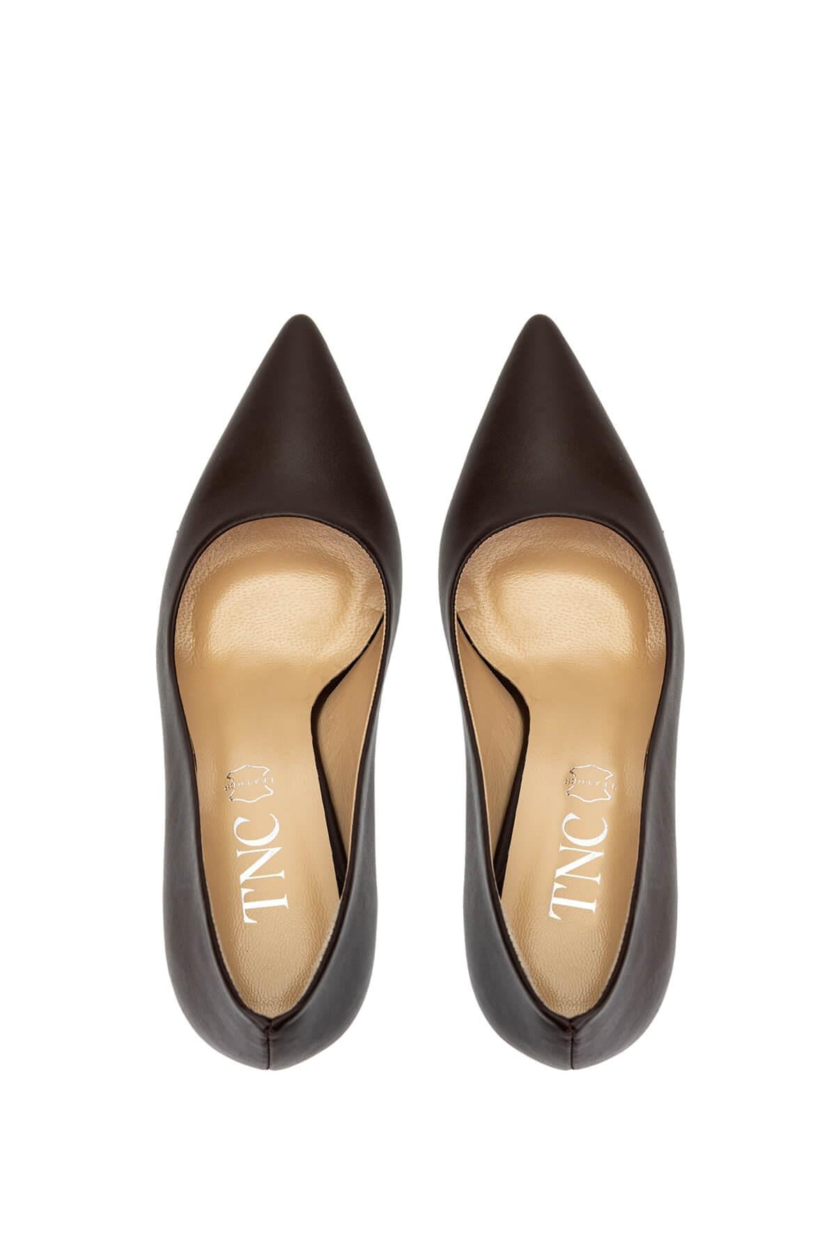 Tamer Tanca Kırmızı Tamer Tanca Hakiki Kadın Deri Topuklu Ayakkabı