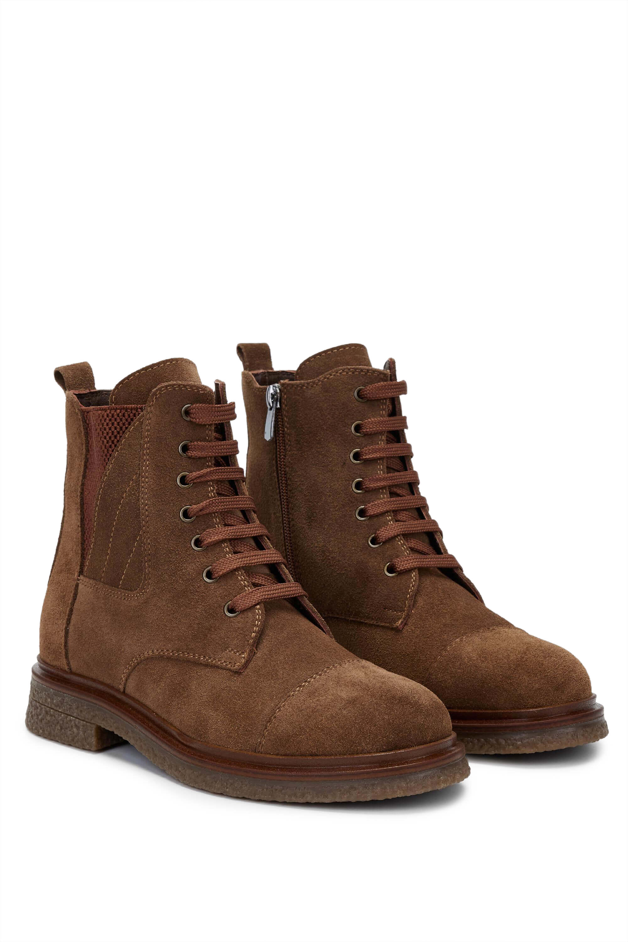 Tamer Tanca Haki Süet Tamer Tanca Hakiki Kadın Deri Casual Bot