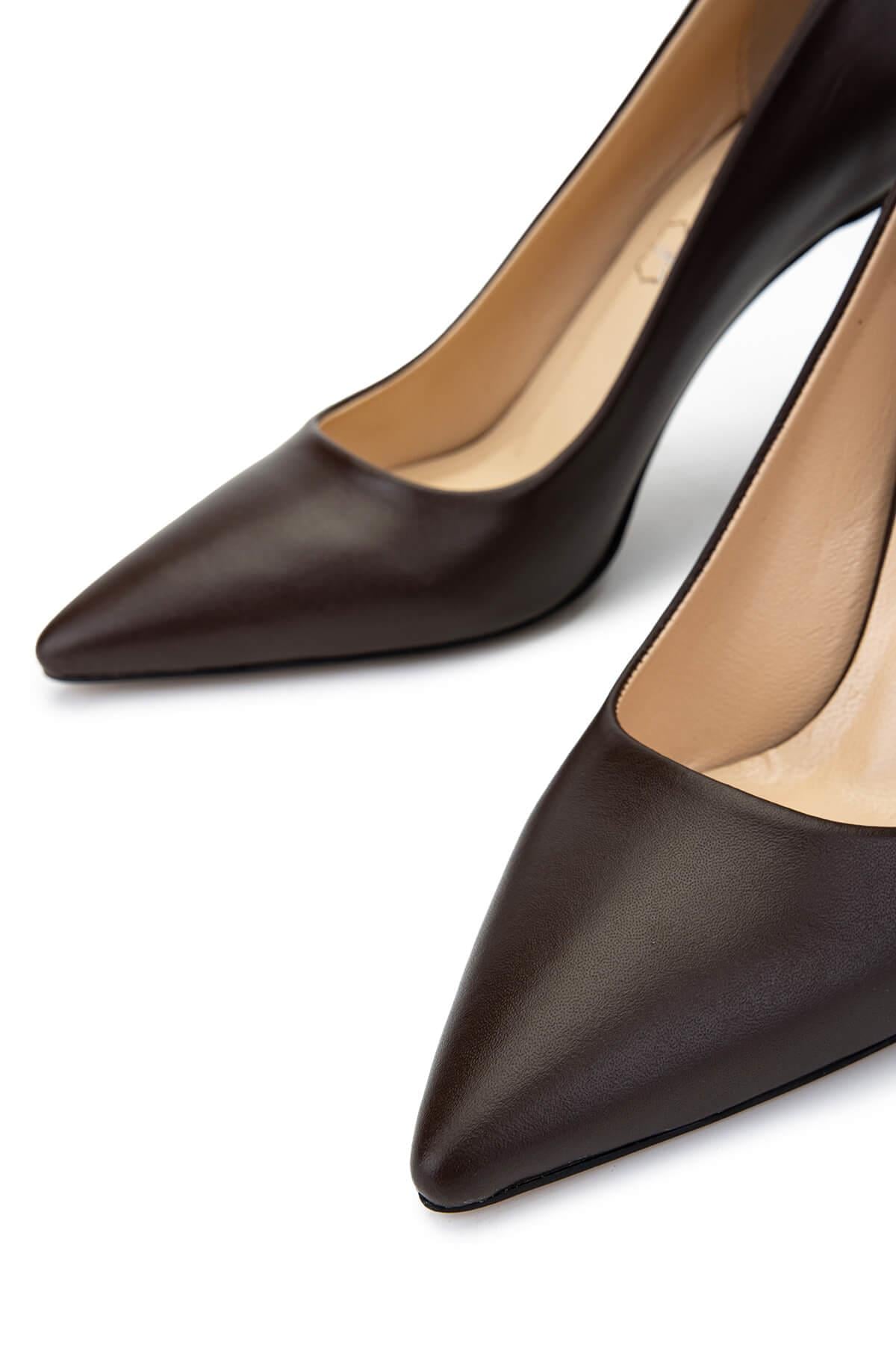 Tamer Tanca Kırmızı Tamer Tanca Hakiki Kadın Deri Topuklu Ayakkabı