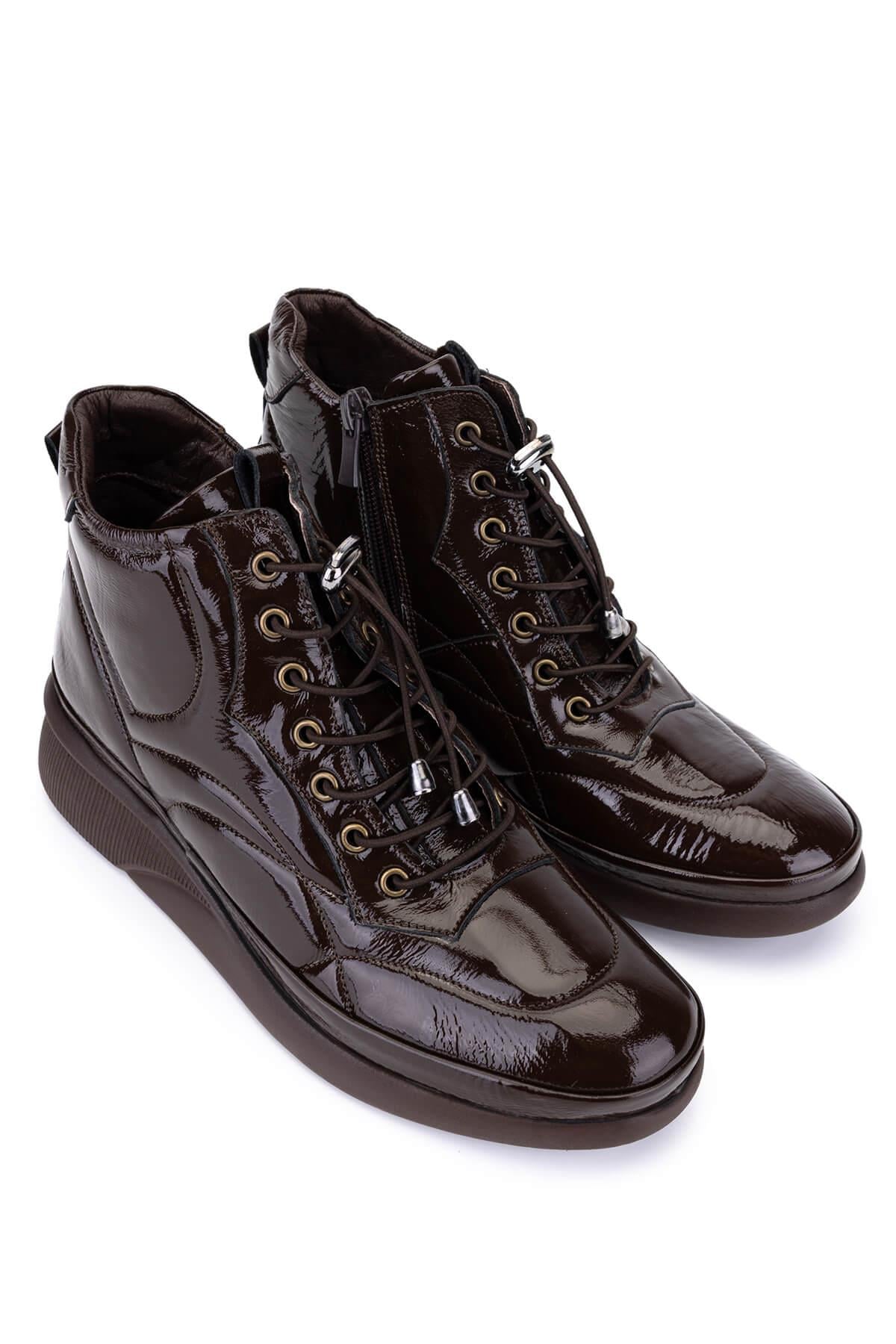 Tamer Tanca Kahverengi Rugan Tamer Tanca Hakiki Deri Kadın Casual Bot