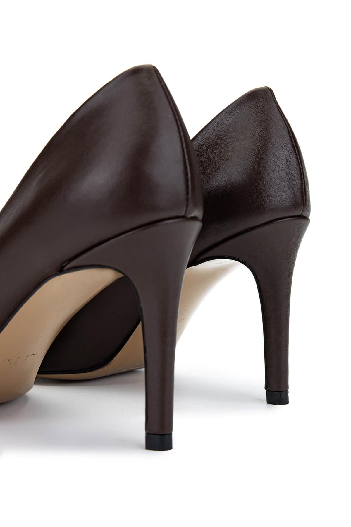 Tamer Tanca Kırmızı Tamer Tanca Hakiki Kadın Deri Topuklu Ayakkabı