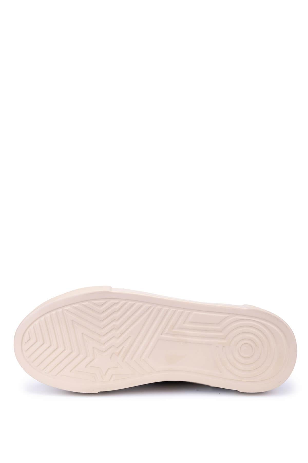 Tamer Tanca Siyah Floter Tamer Tanca Hakiki Kadın Deri Sneakers Spor Ayakkabı