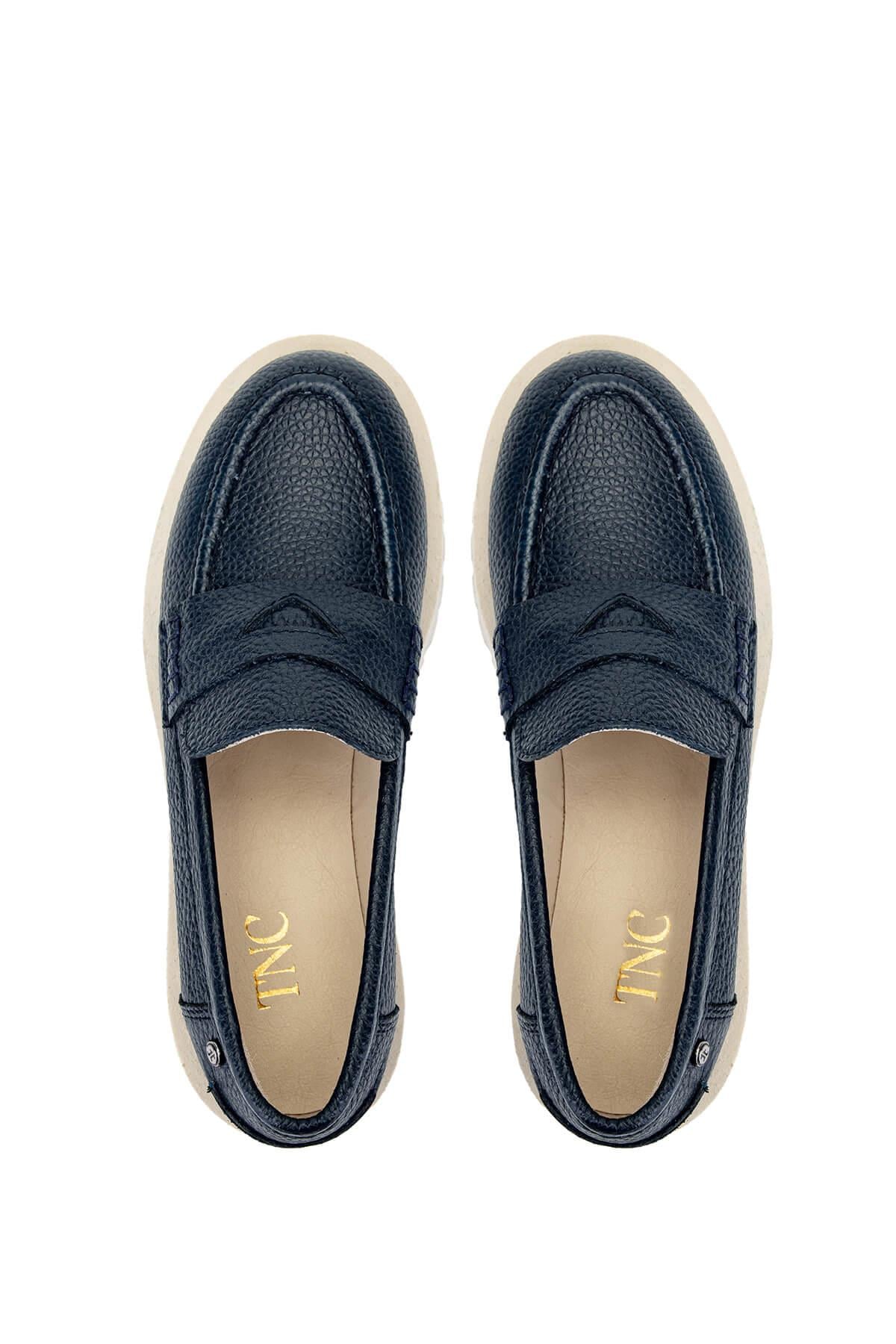 Tamer Tanca Vizon Floter Tamer Tanca Hakiki Deri Kadın Loafer Ayakkabı