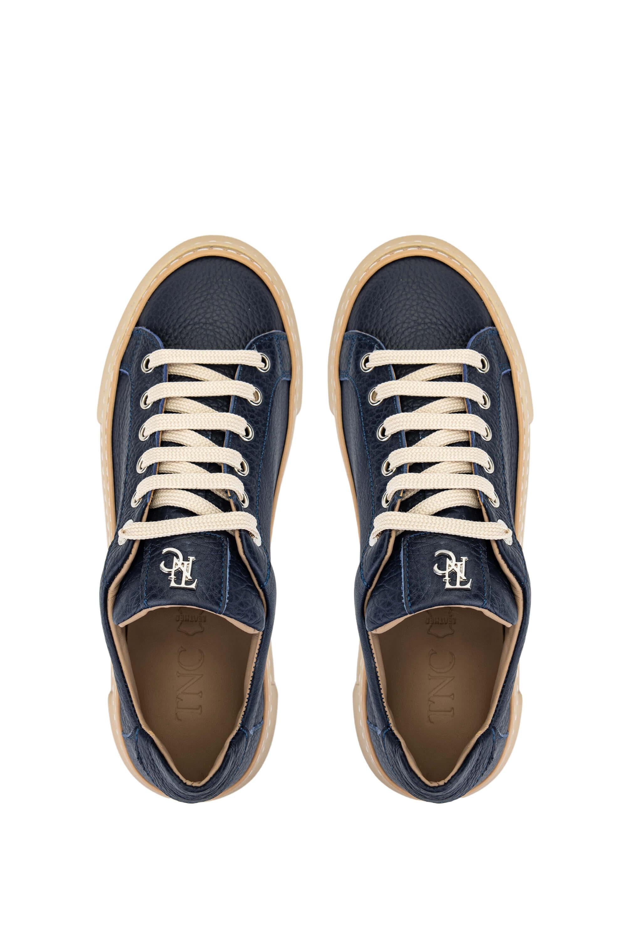 Tamer Tanca Siyah Floter Tamer Tanca Hakiki Kadın Deri Sneakers Spor Ayakkabı