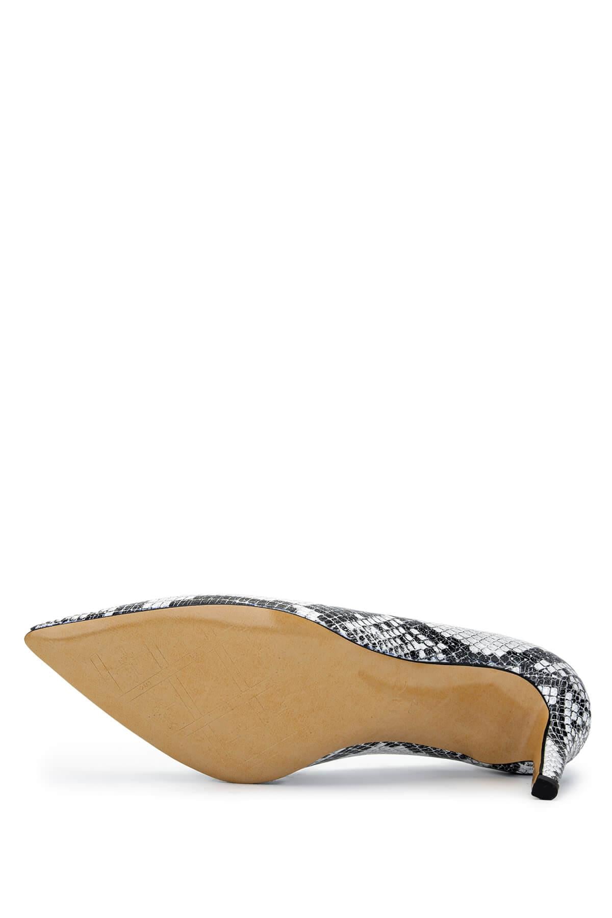 Tamer Tanca Naturel Tamer Tanca Hakiki Kadın Deri Topuklu Ayakkabı