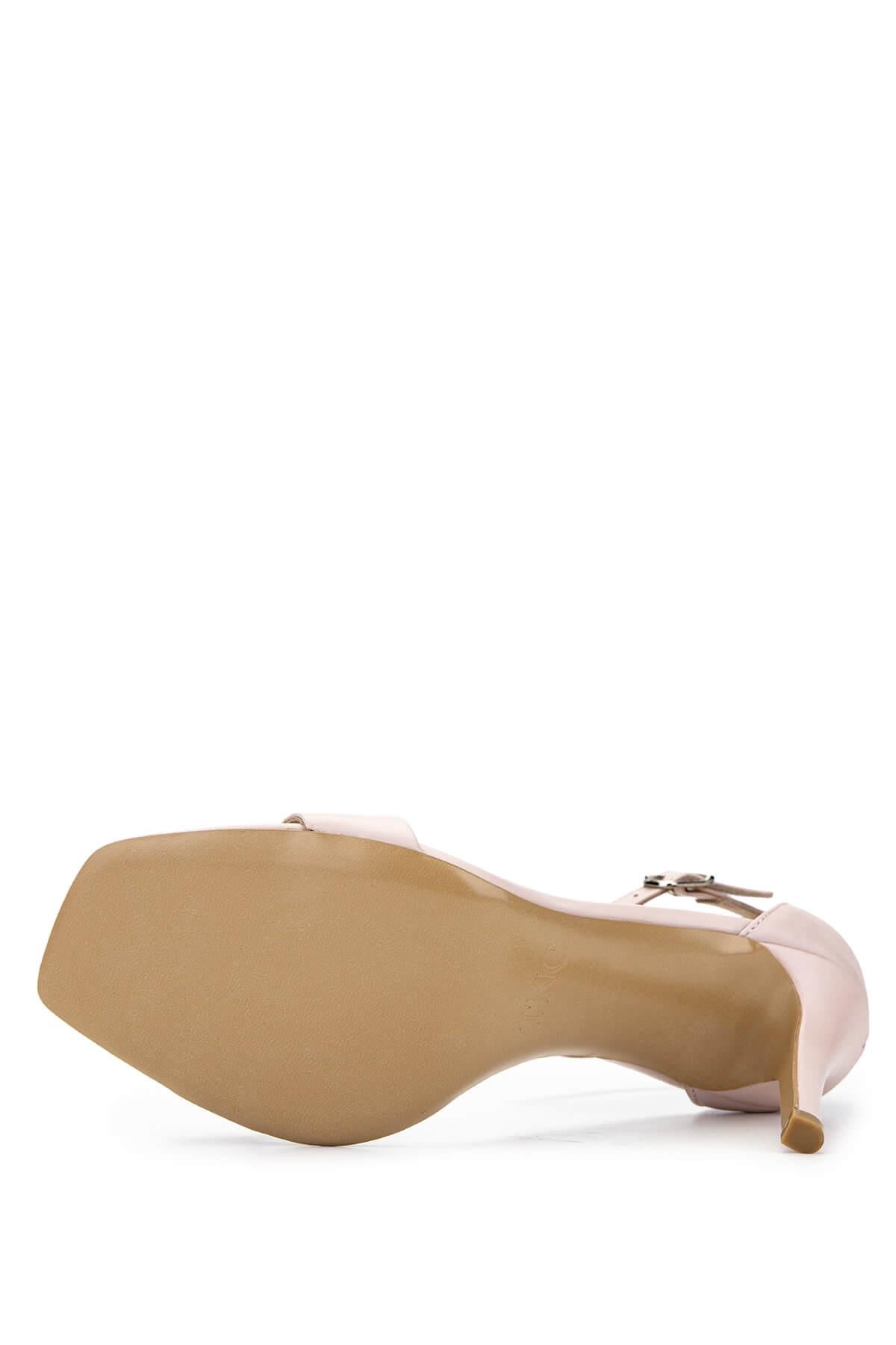 Tamer Tanca Vizon Tamer Tanca Hakiki Kadın Deri Topuklu Ayakkabı