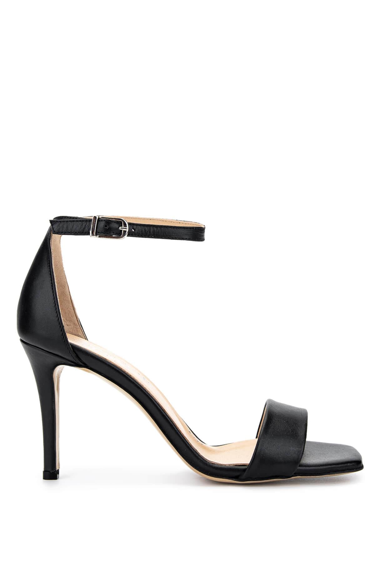 Tamer Tanca Vizon Tamer Tanca Hakiki Kadın Deri Topuklu Ayakkabı