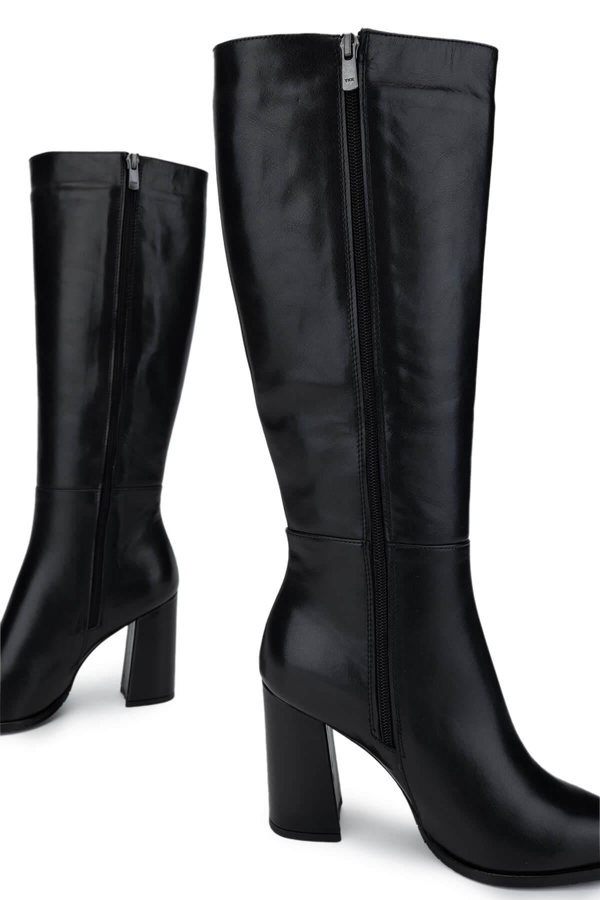 Tamer Tanca Fındık Tamer Tanca Hakiki Deri Kadın Klasik Çizme