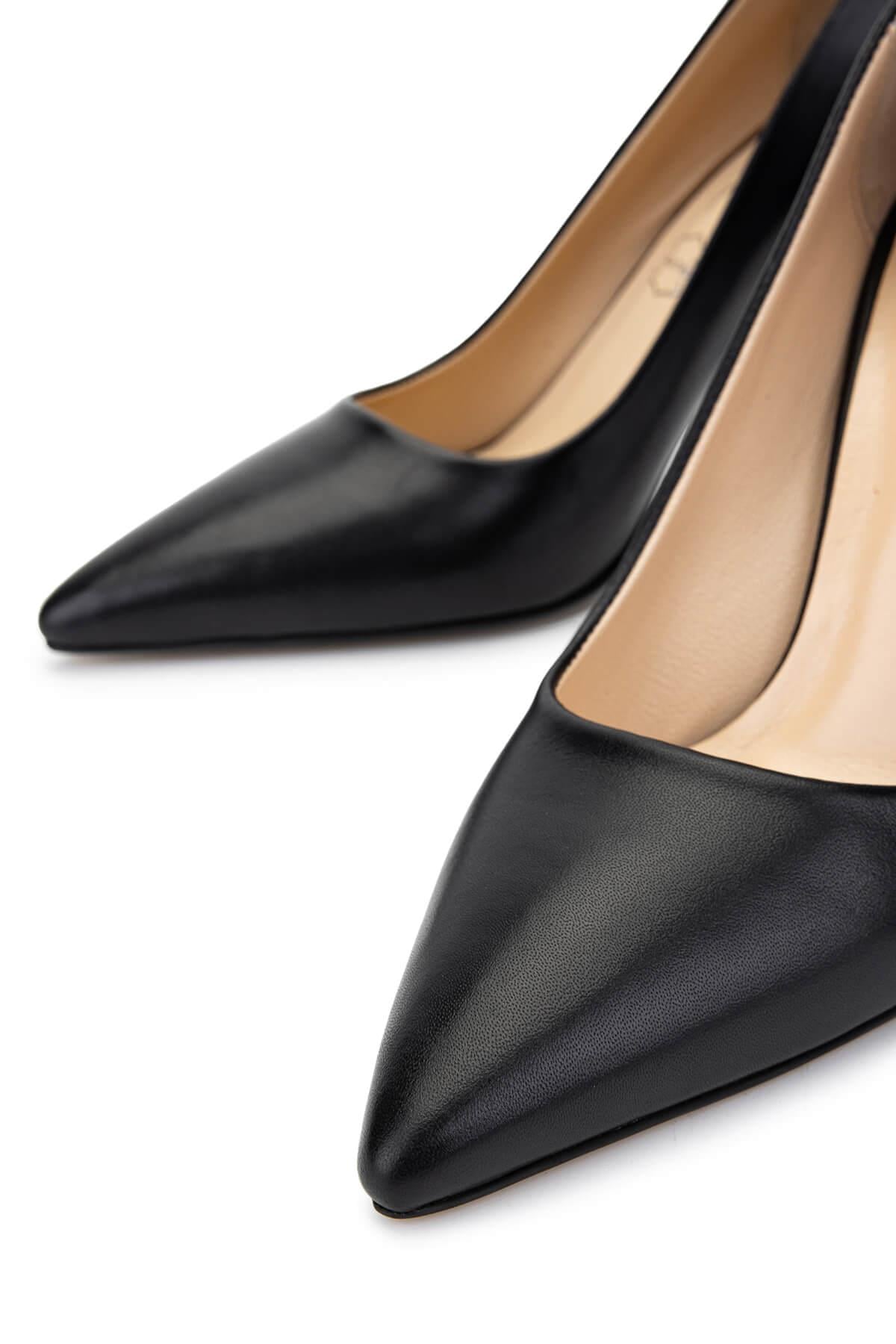 Tamer Tanca Kırmızı Tamer Tanca Hakiki Kadın Deri Topuklu Ayakkabı