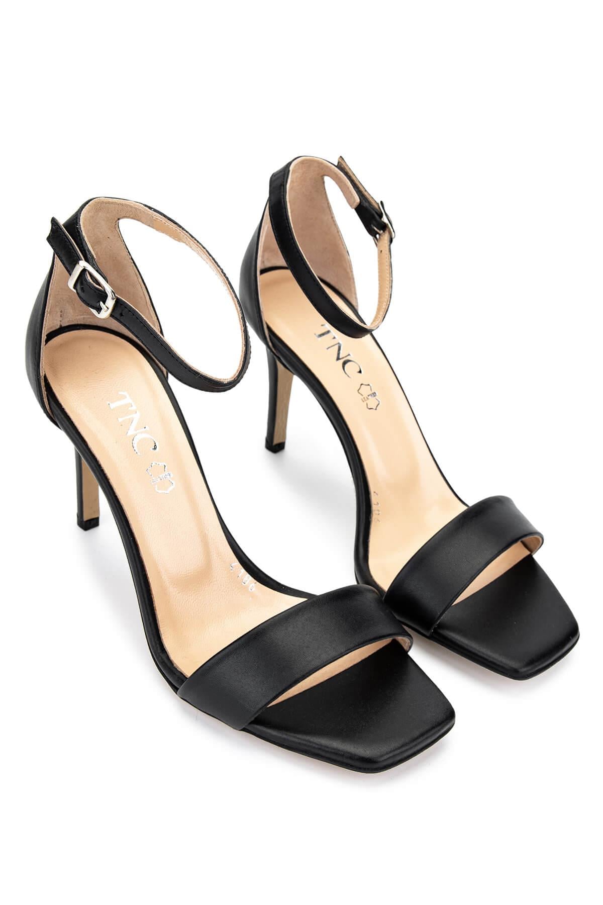 Tamer Tanca Vizon Tamer Tanca Hakiki Kadın Deri Topuklu Ayakkabı