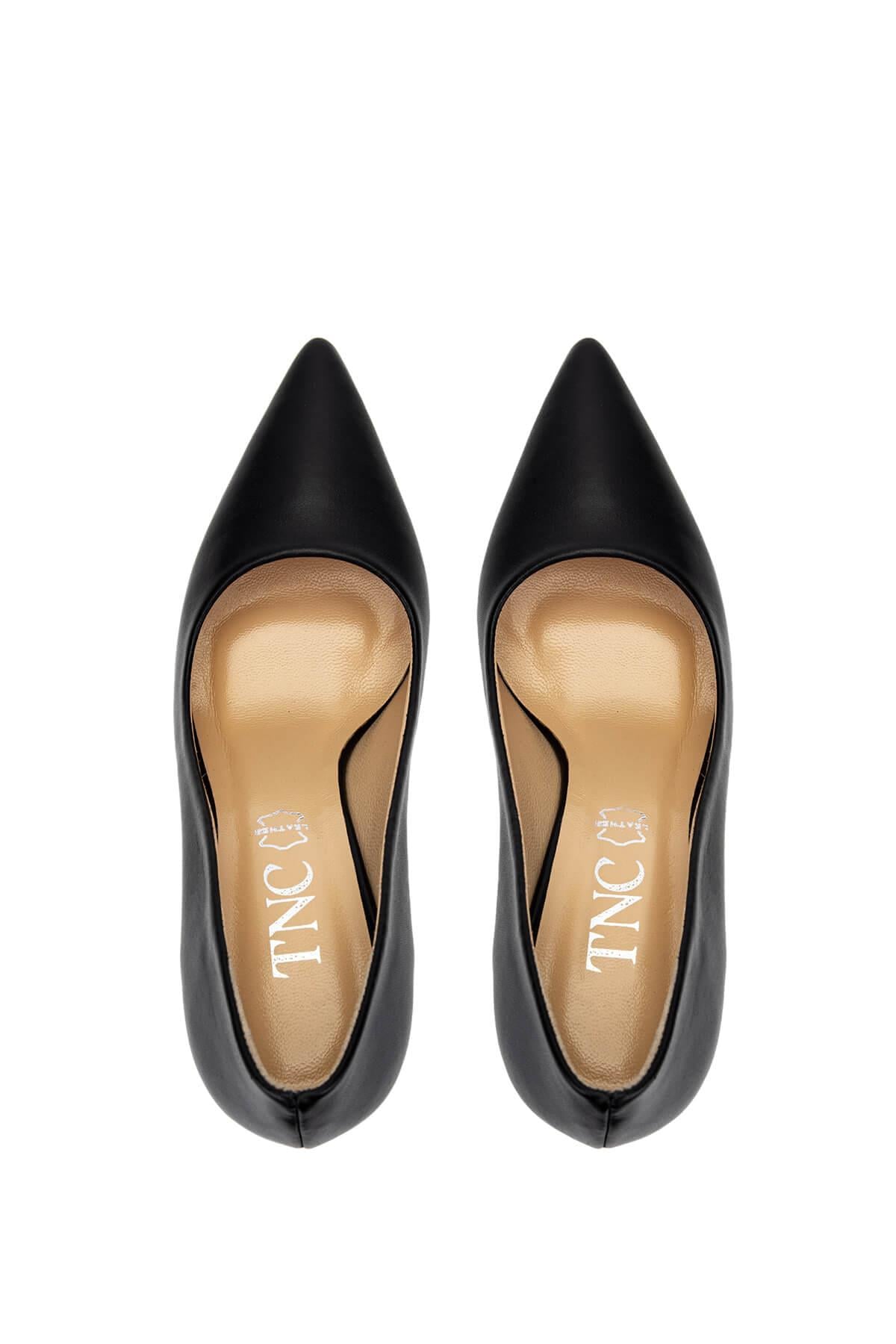 Tamer Tanca Kırmızı Tamer Tanca Hakiki Kadın Deri Topuklu Ayakkabı