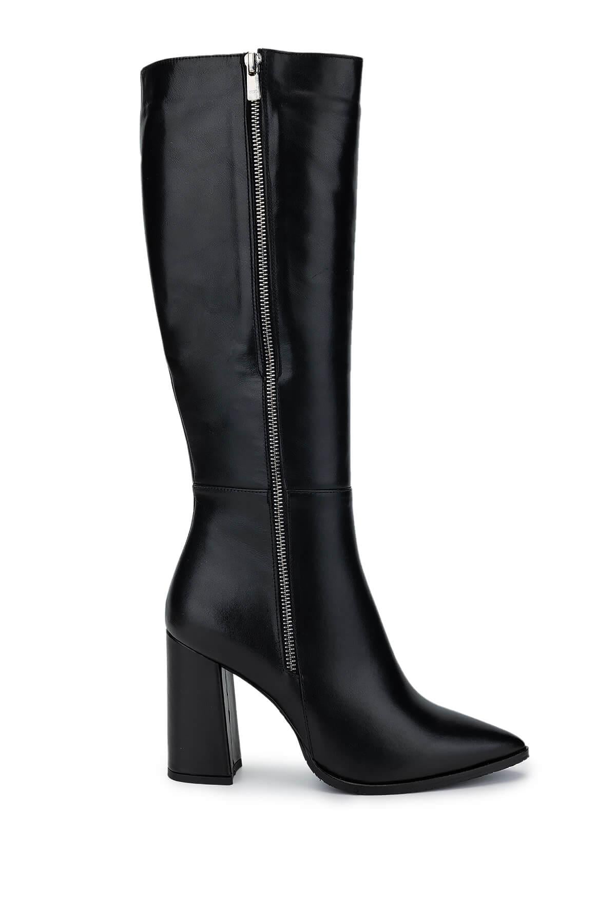 Tamer Tanca Fındık Tamer Tanca Hakiki Deri Kadın Klasik Çizme