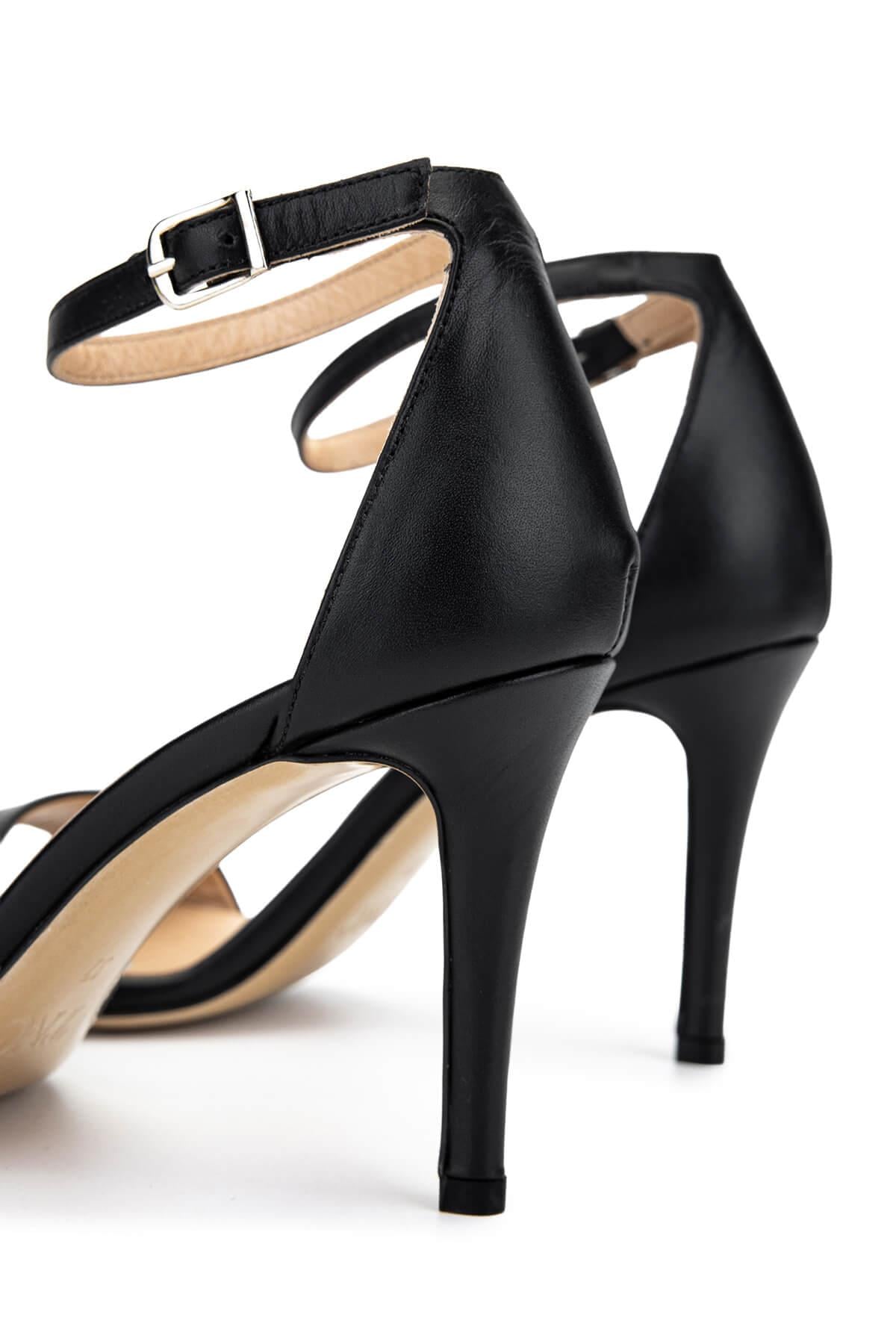 Tamer Tanca Vizon Tamer Tanca Hakiki Kadın Deri Topuklu Ayakkabı