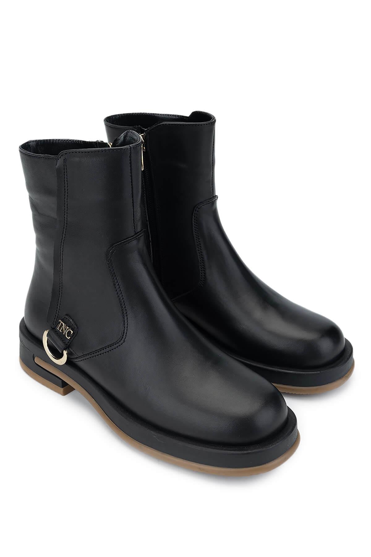 Tamer Tanca Siyah Süet Tamer Tanca Hakiki Deri Kadın Casual Bot