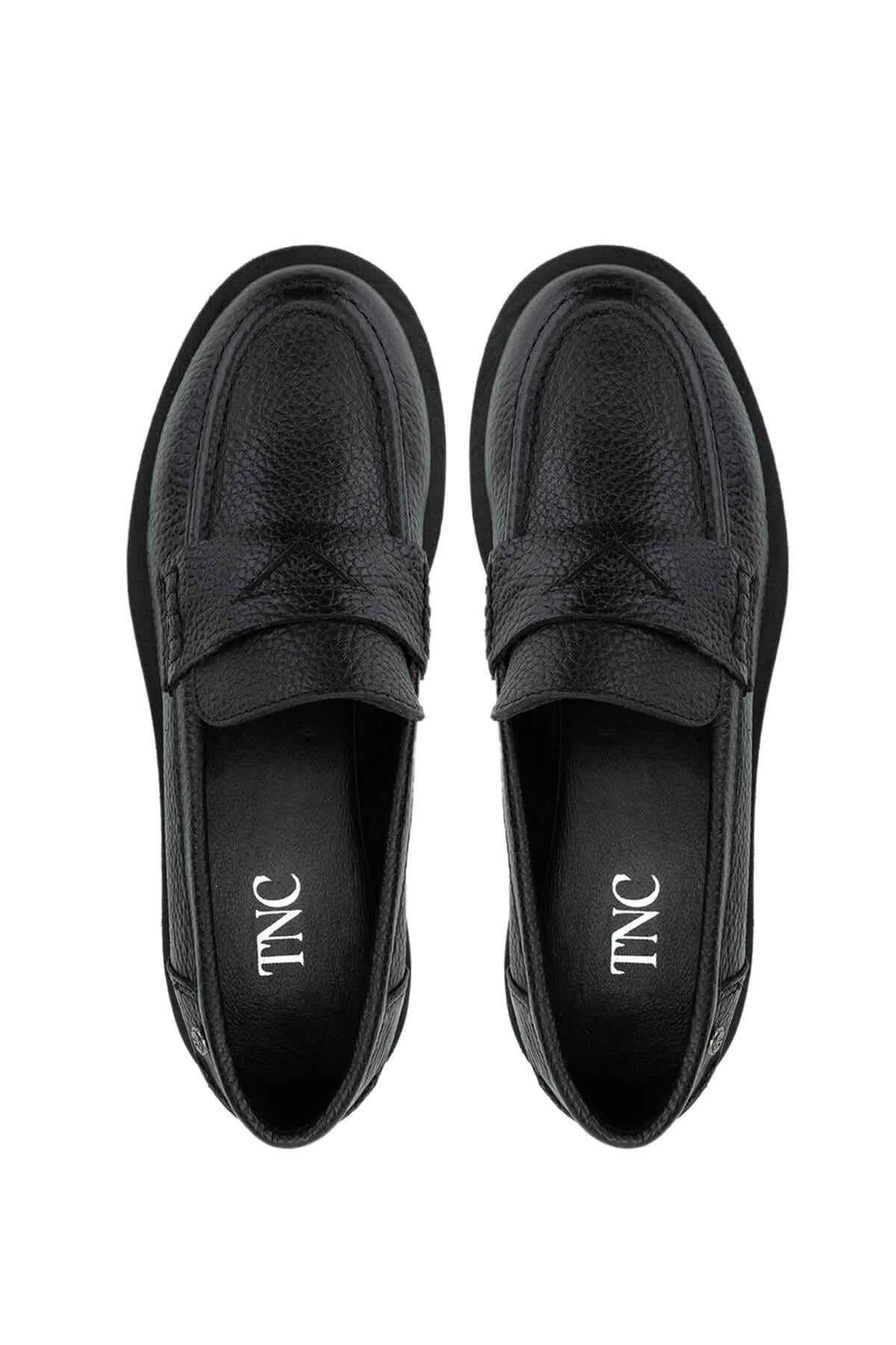 Tamer Tanca Vizon Floter Tamer Tanca Hakiki Deri Kadın Loafer Ayakkabı