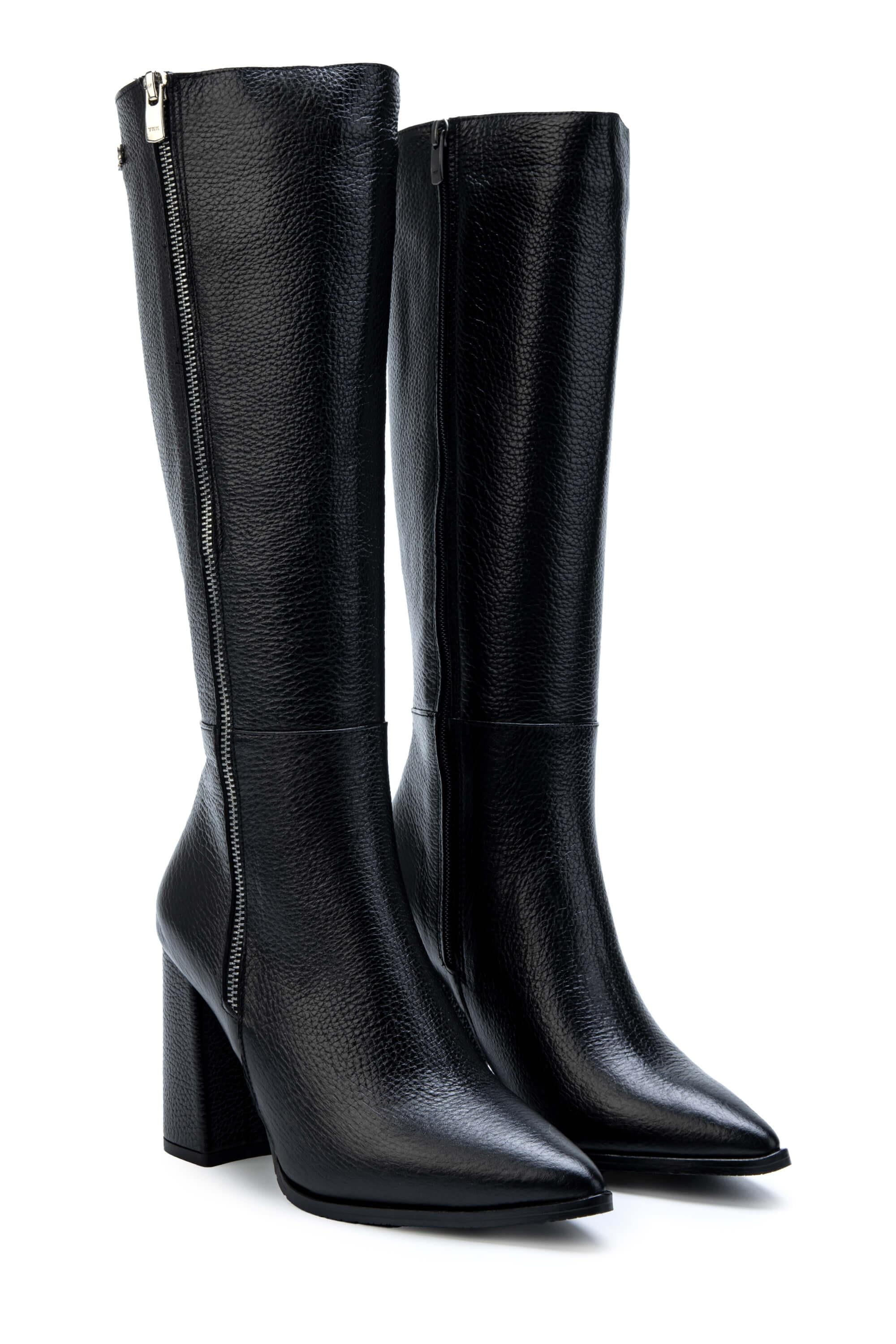 Tamer Tanca Fındık Tamer Tanca Hakiki Deri Kadın Klasik Çizme