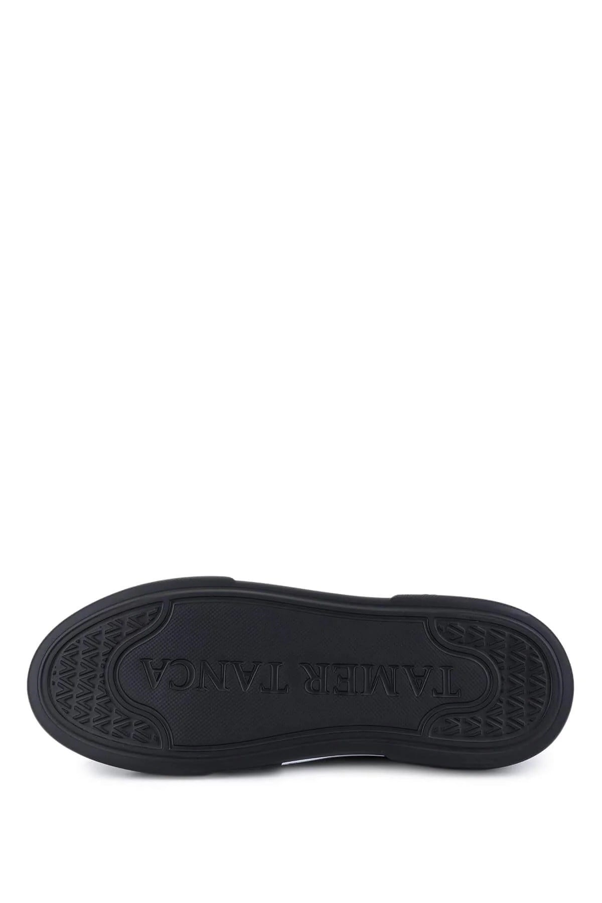 Tamer Tanca Lacivert Tamer Tanca Hakiki Kadın Deri Sneakers Spor Ayakkabı