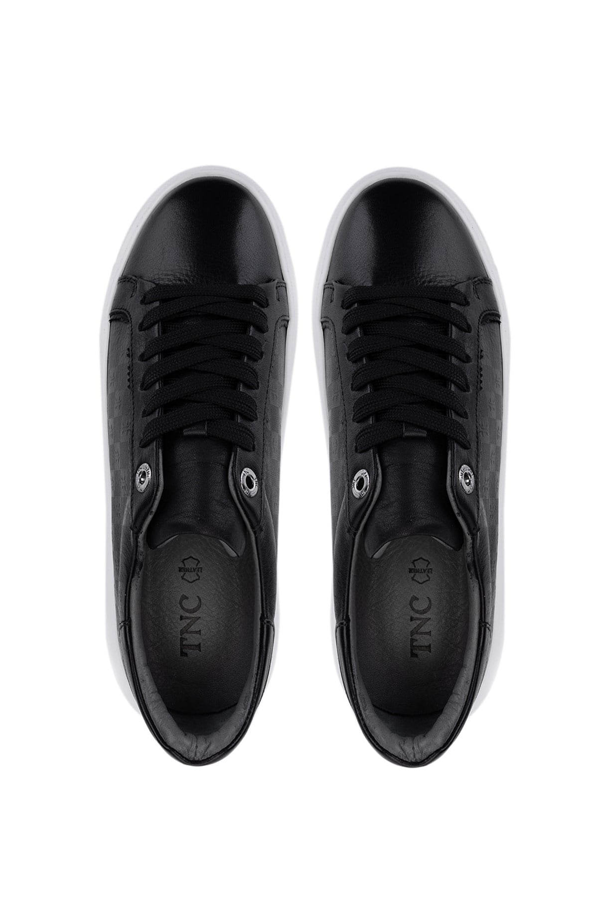 Tamer Tanca Lacivert Tamer Tanca Hakiki Kadın Deri Sneakers Spor Ayakkabı