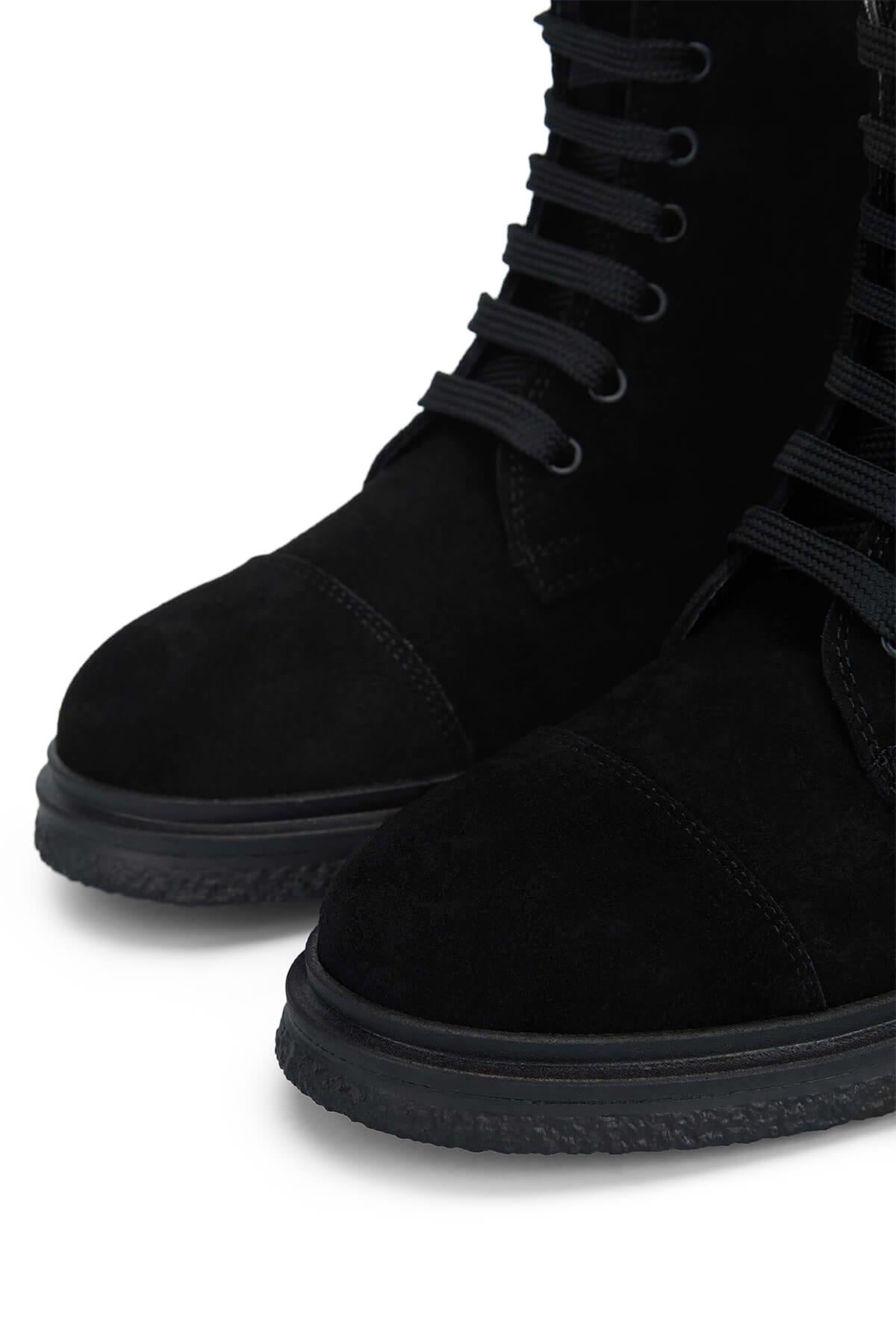 Tamer Tanca Haki Süet Tamer Tanca Hakiki Kadın Deri Casual Bot