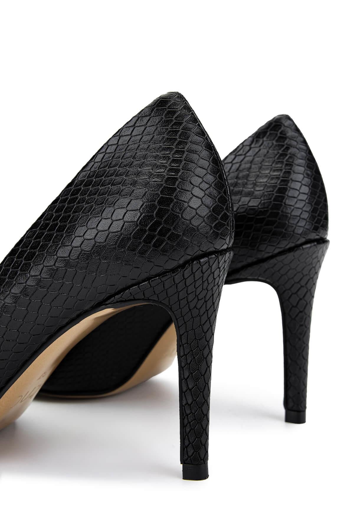 Tamer Tanca Naturel Tamer Tanca Hakiki Kadın Deri Topuklu Ayakkabı