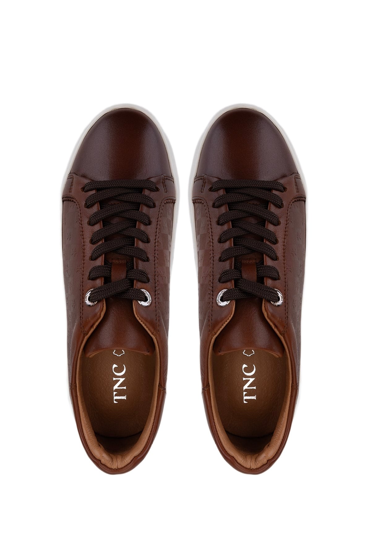 Tamer Tanca Lacivert Tamer Tanca Hakiki Kadın Deri Sneakers Spor Ayakkabı