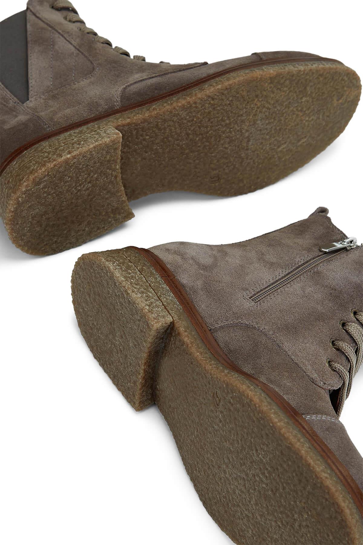 Tamer Tanca Haki Süet Tamer Tanca Hakiki Kadın Deri Casual Bot