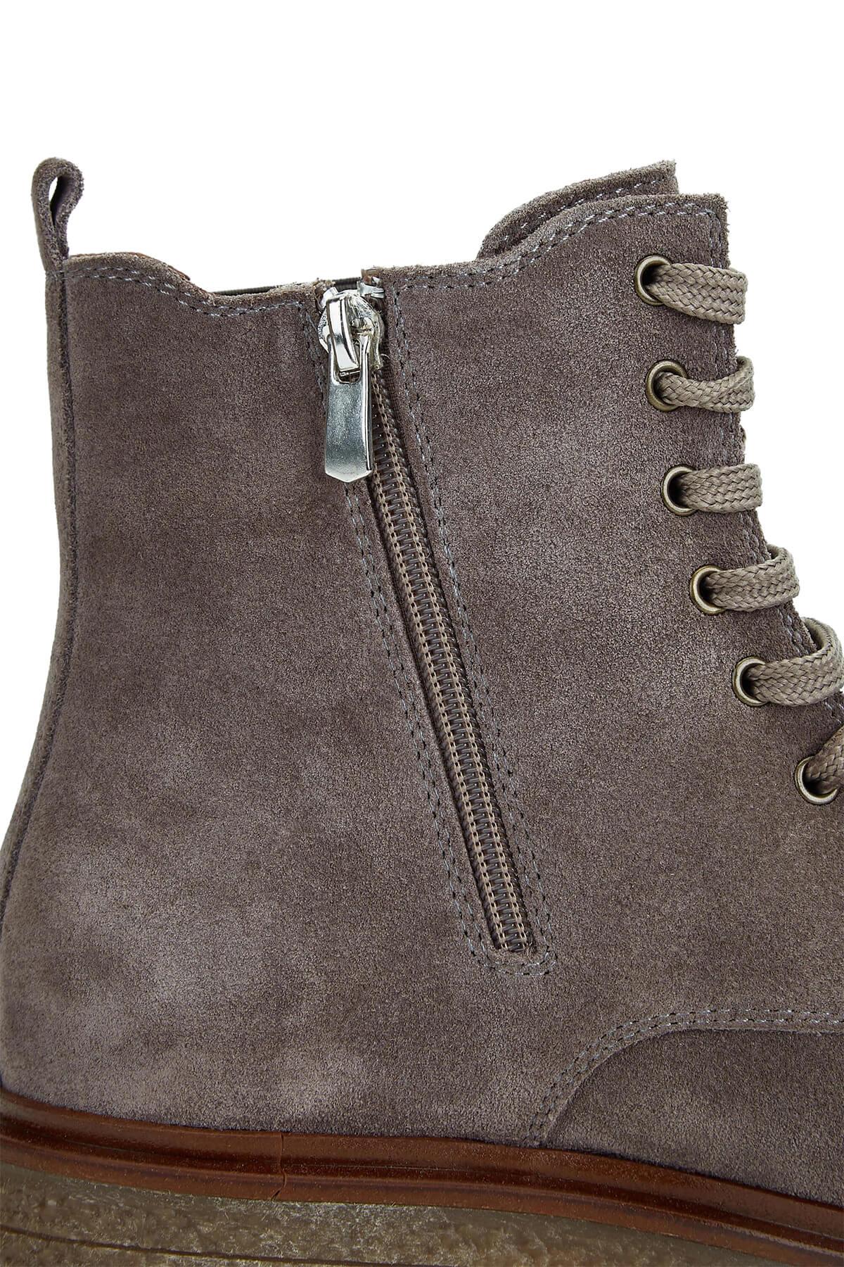 Tamer Tanca Haki Süet Tamer Tanca Hakiki Kadın Deri Casual Bot