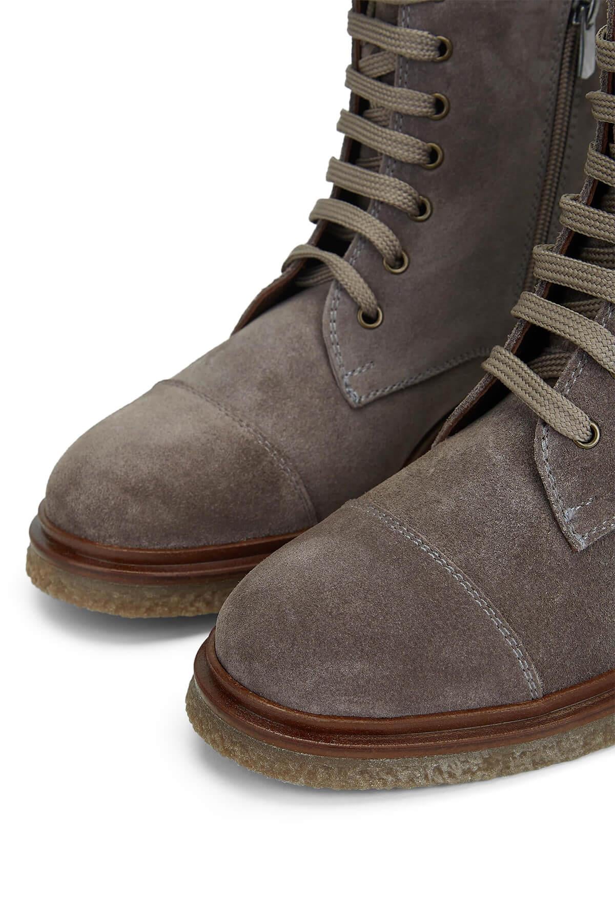 Tamer Tanca Haki Süet Tamer Tanca Hakiki Kadın Deri Casual Bot