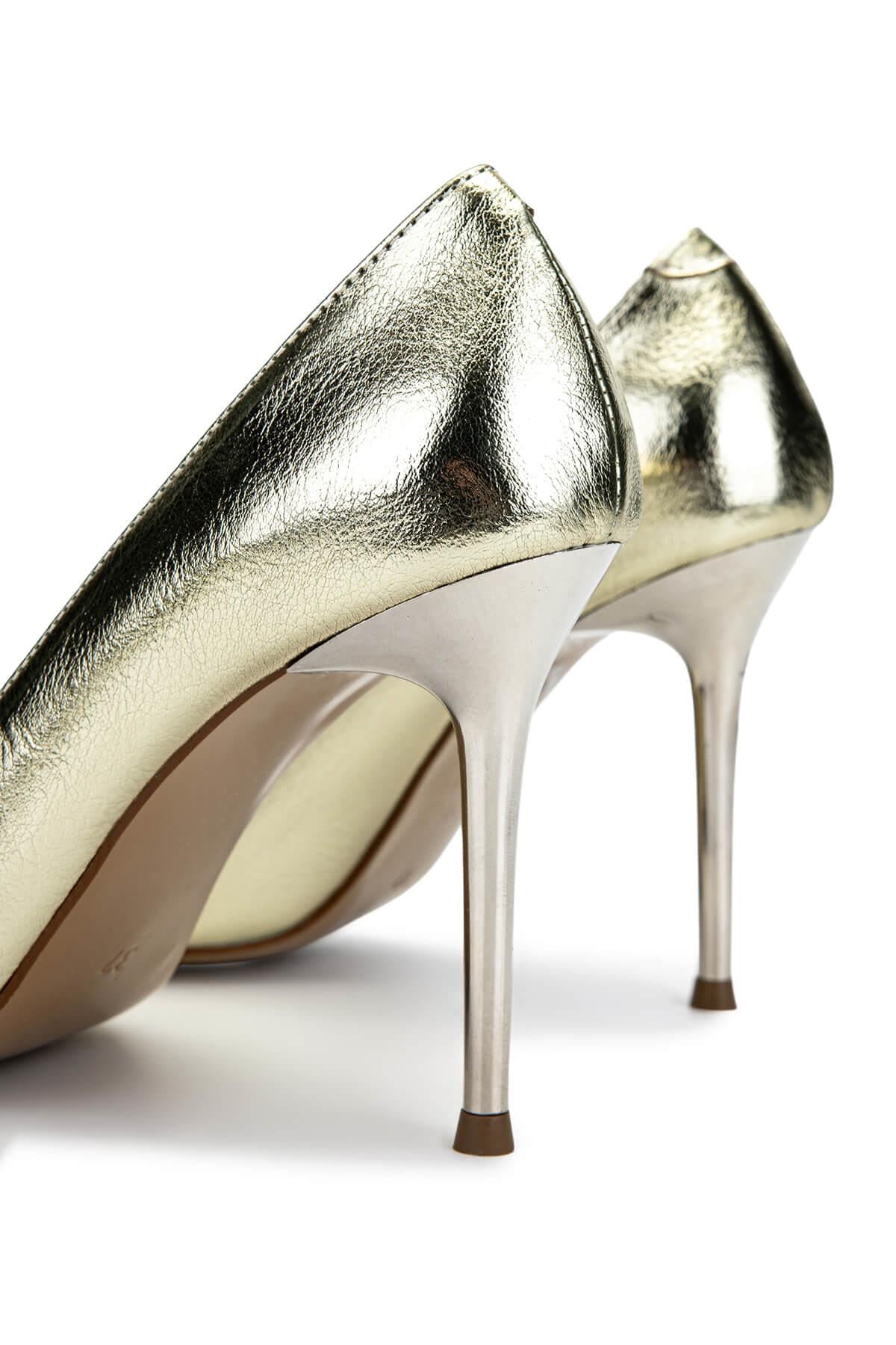 Tamer Tanca Antrasit Tamer Tanca Vegan Kadın Topuklu Ayakkabı