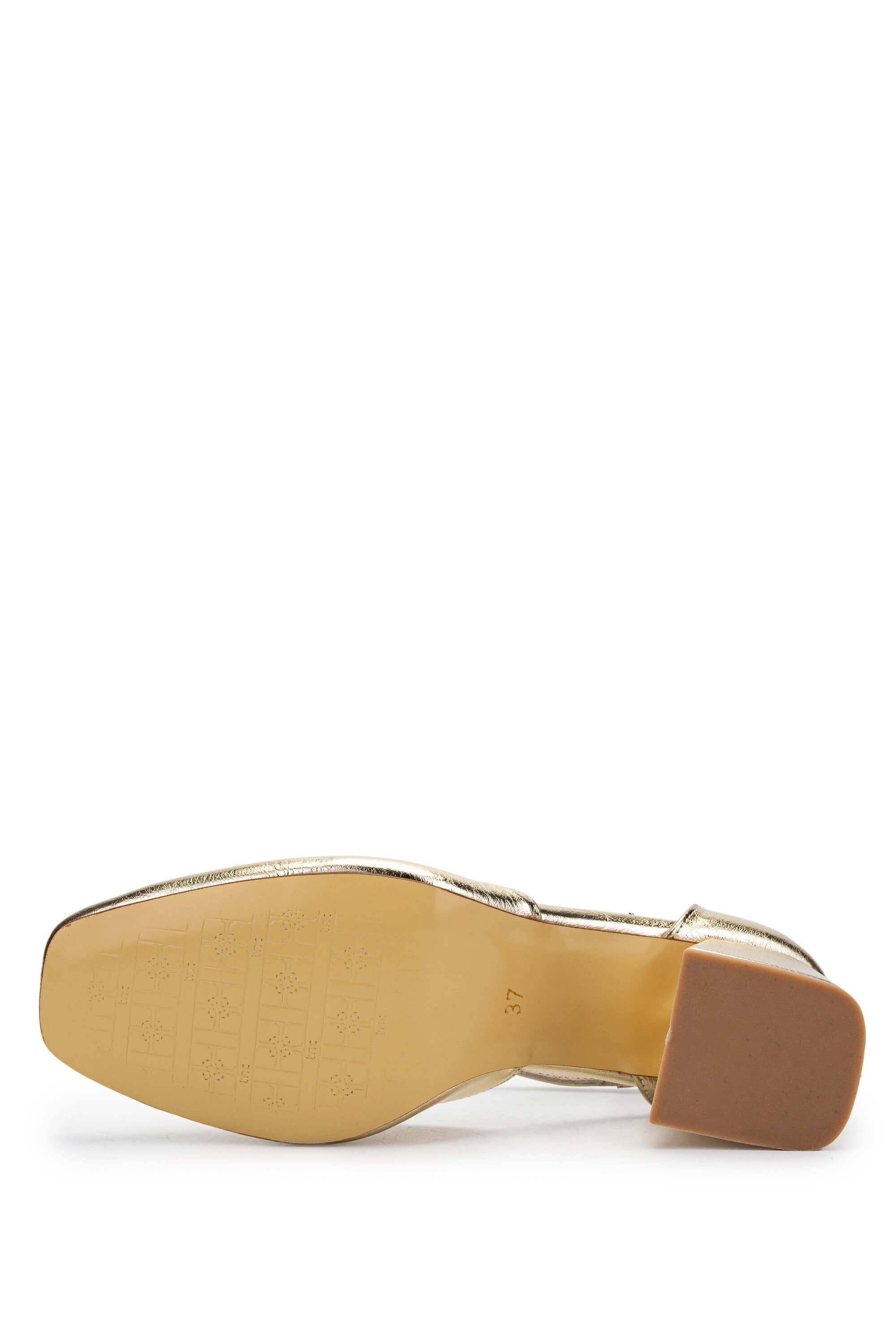 Tamer Tanca Altın Tamer Tanca Vegan Kadın Topuklu Ayakkabı