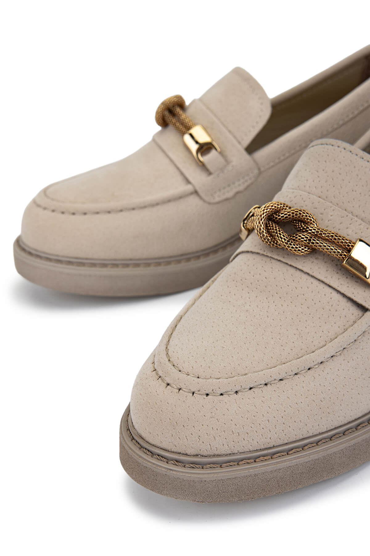 Tamer Tanca Siyah Süet Tamer Tanca Vegan Kadın Loafer Ayakkabı