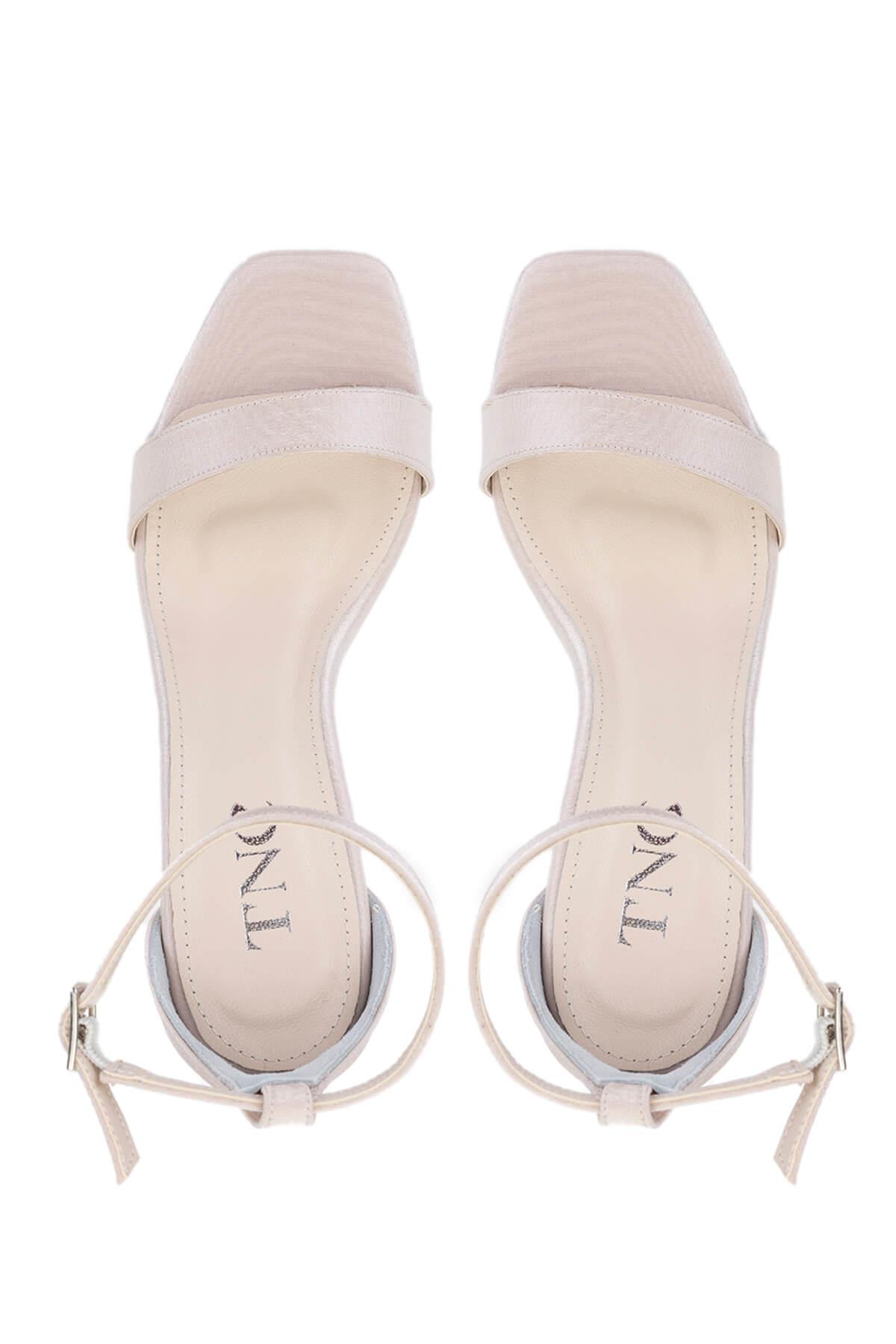 Tamer Tanca Kırmızı Tamer Tanca Vegan Kadın Saten Topuklu Ayakkabı