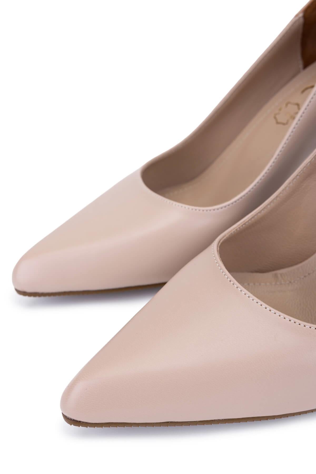 Tamer Tanca Bej Tamer Tanca Vegan Kadın Stiletto Ayakkabı